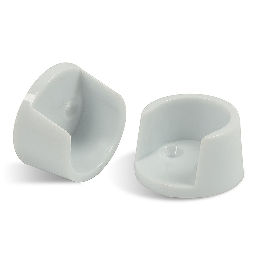 Kastroedesteun rond 25mm wit 2 stuks