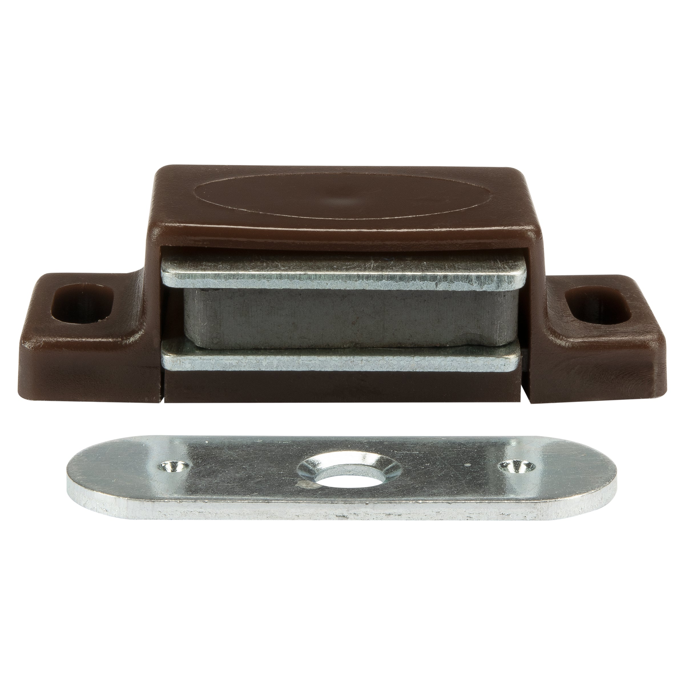 Magneetsnapper 4kg per 6 bruin metalen voorplaat