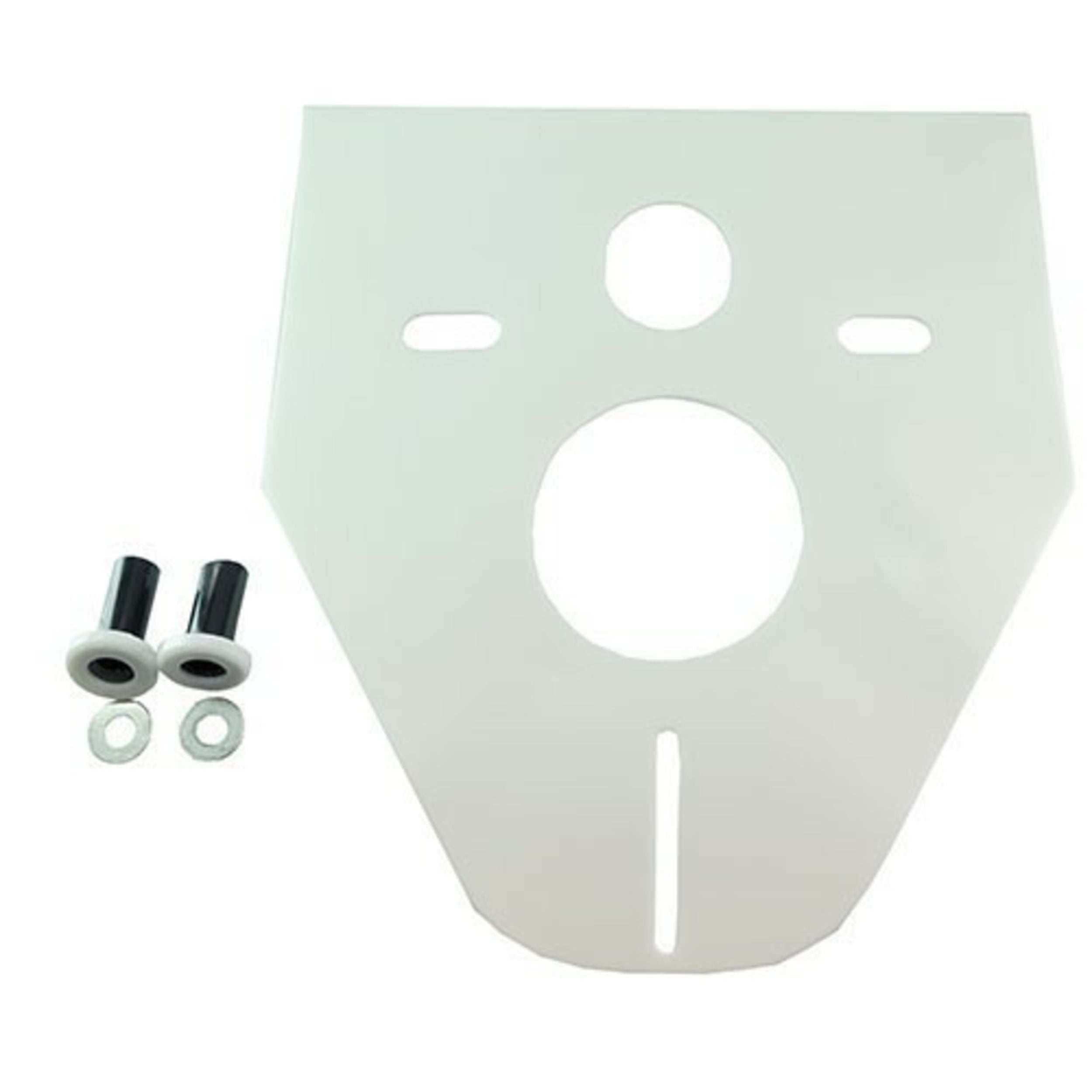Isolatiemat voor hangtoilet wit 42x39x10cm