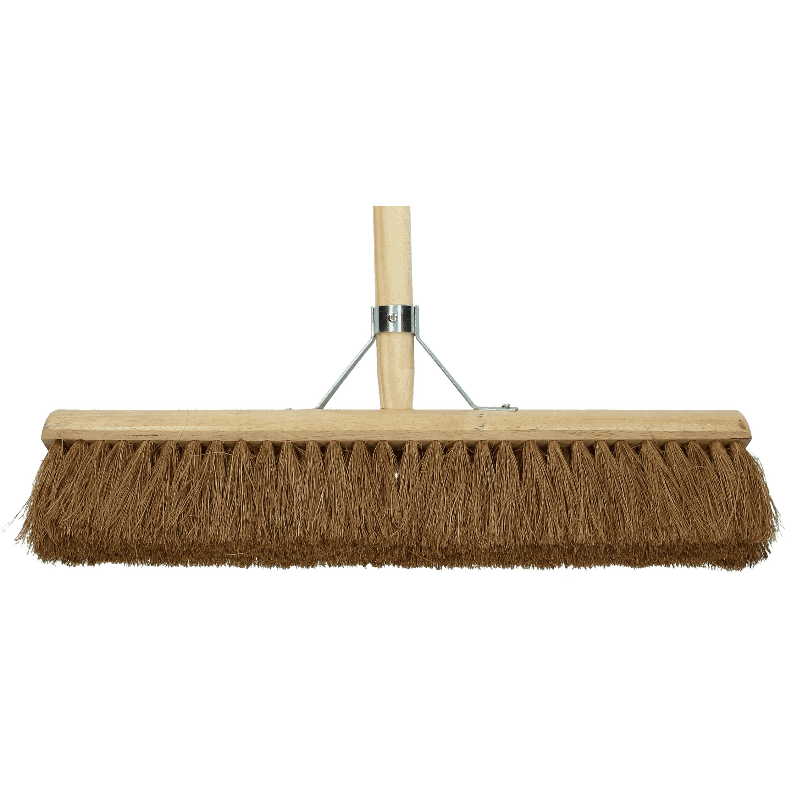 Bezem kokosharen 50cm + FSC-houten steel 150cm