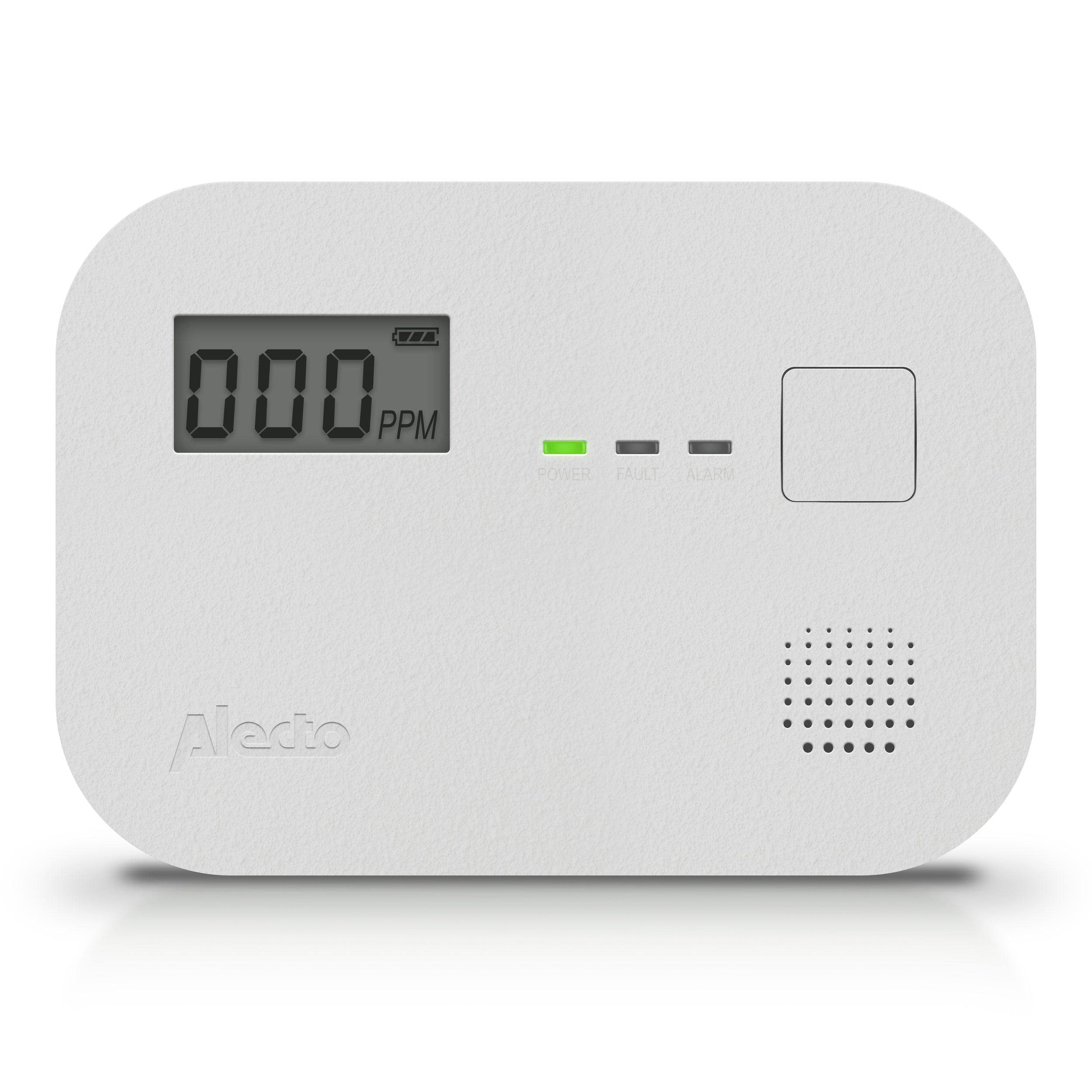 Alecto koolmonoxidemelder COA3920 10 jaar sensor en display wit