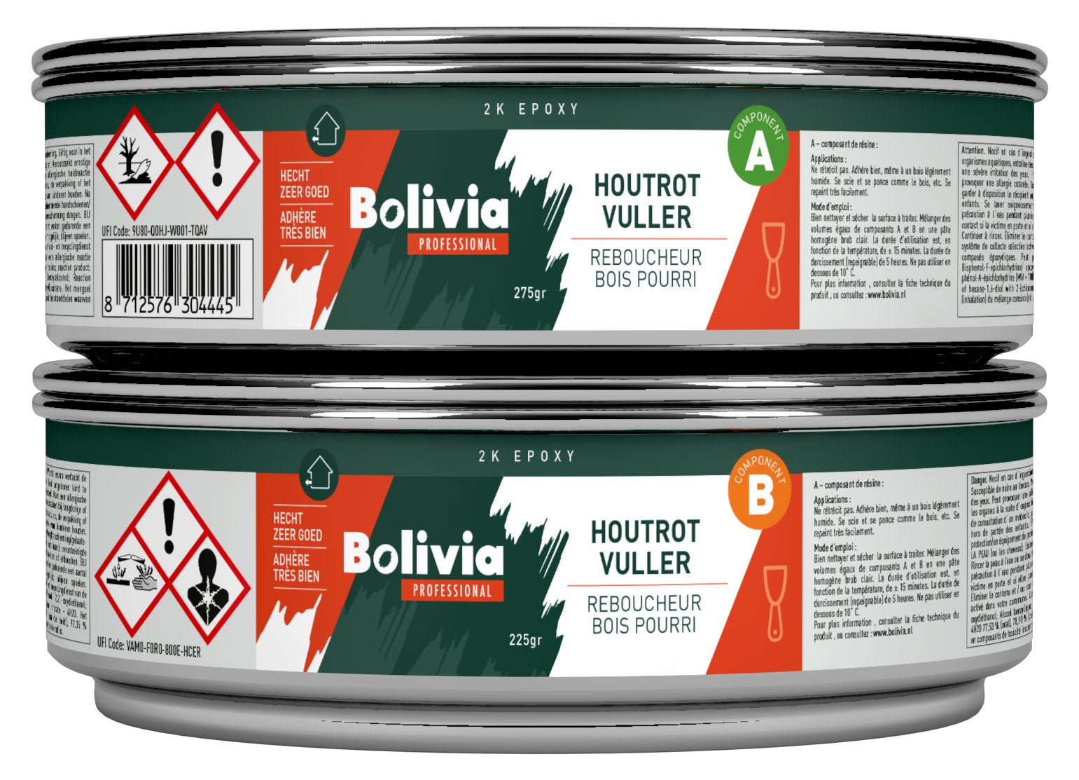 Bolivia Houtrotvuller Epoxy Set - 500 gram
