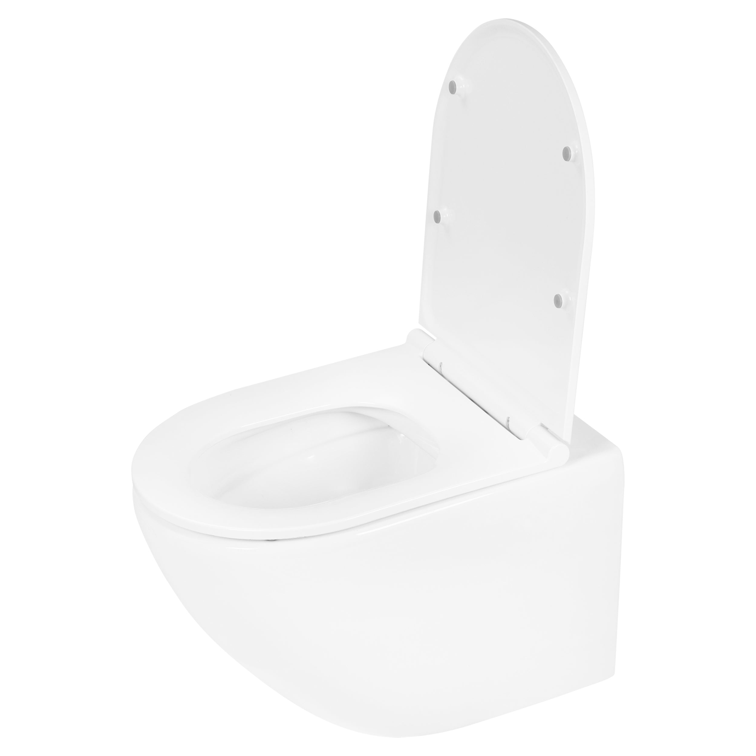 Differenz hangtoilet mat wit |Soft-close & Quick release toiletzitting | Randloos toiletpot
