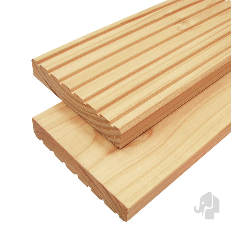 Douglas vlonderplank KD groef/glad bc PEFC 27x145mm