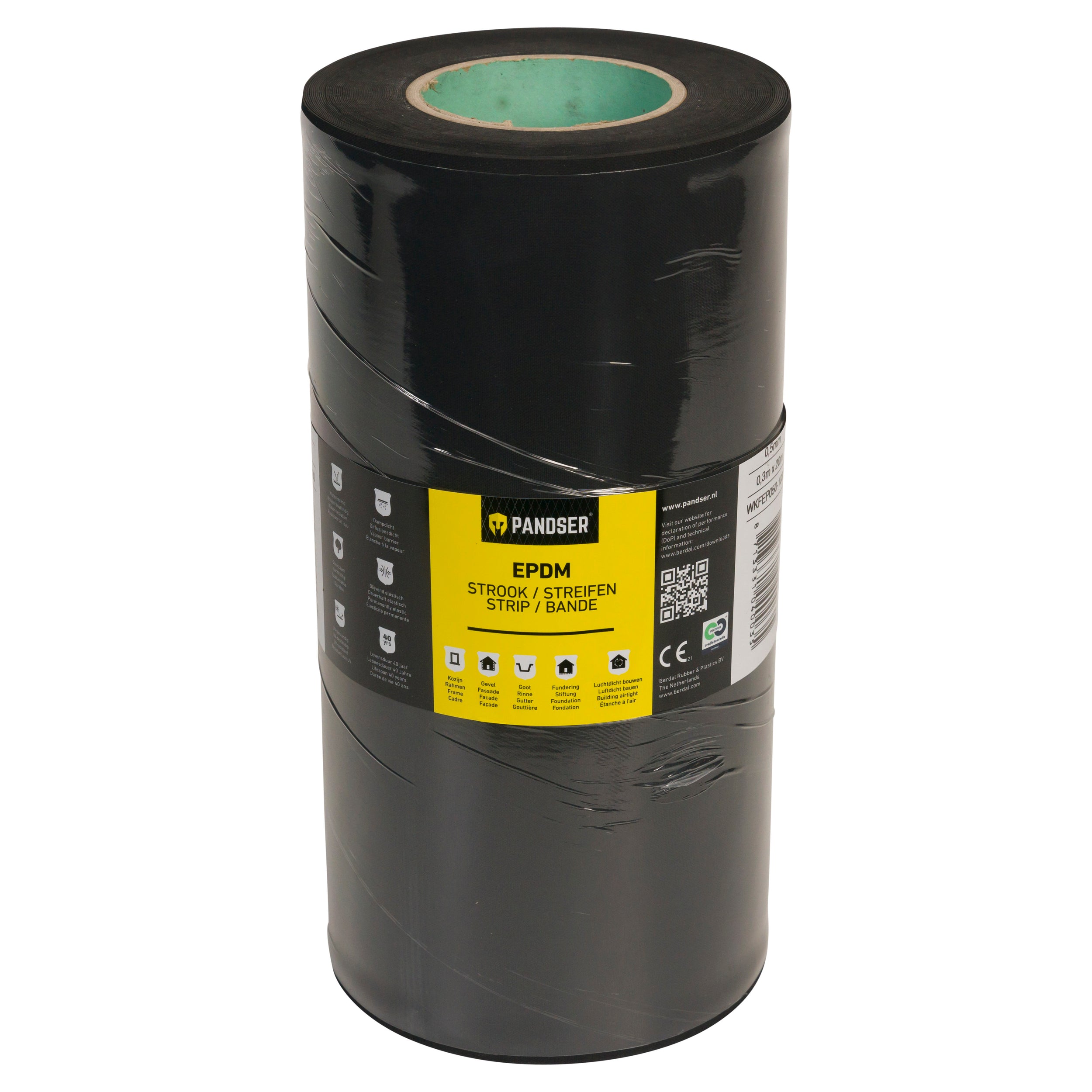 Pandser EPDM waterkerende folie 20mx30cmx0,5mm