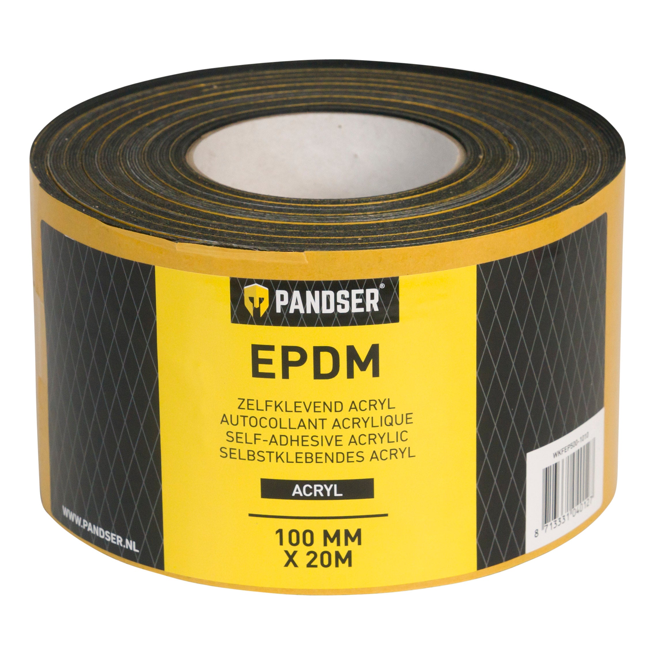 Pandser EPDM Zelfklevend Acryl 100mmx20m