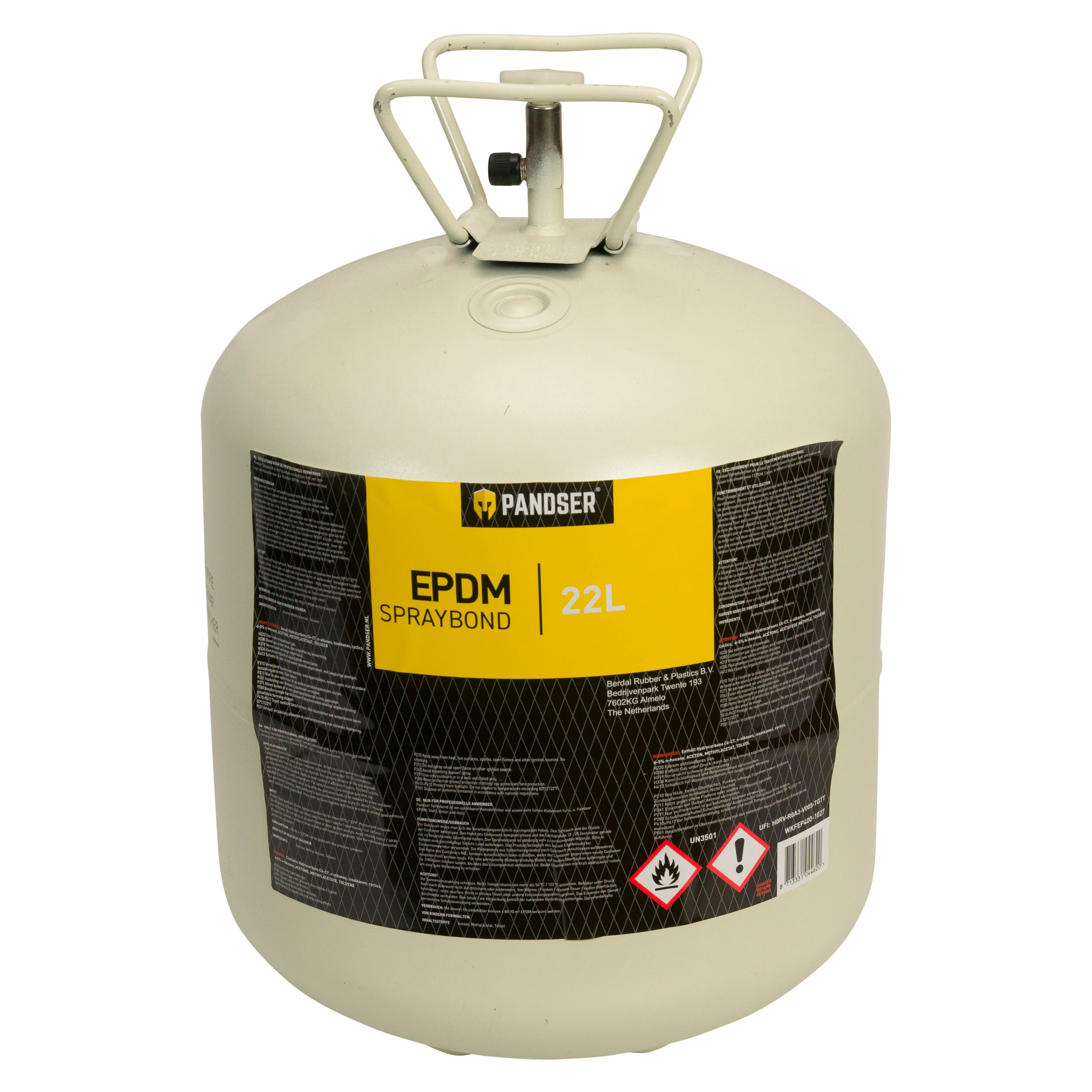Pandser EPDM Spraybond spuitlijm drukvat 22L