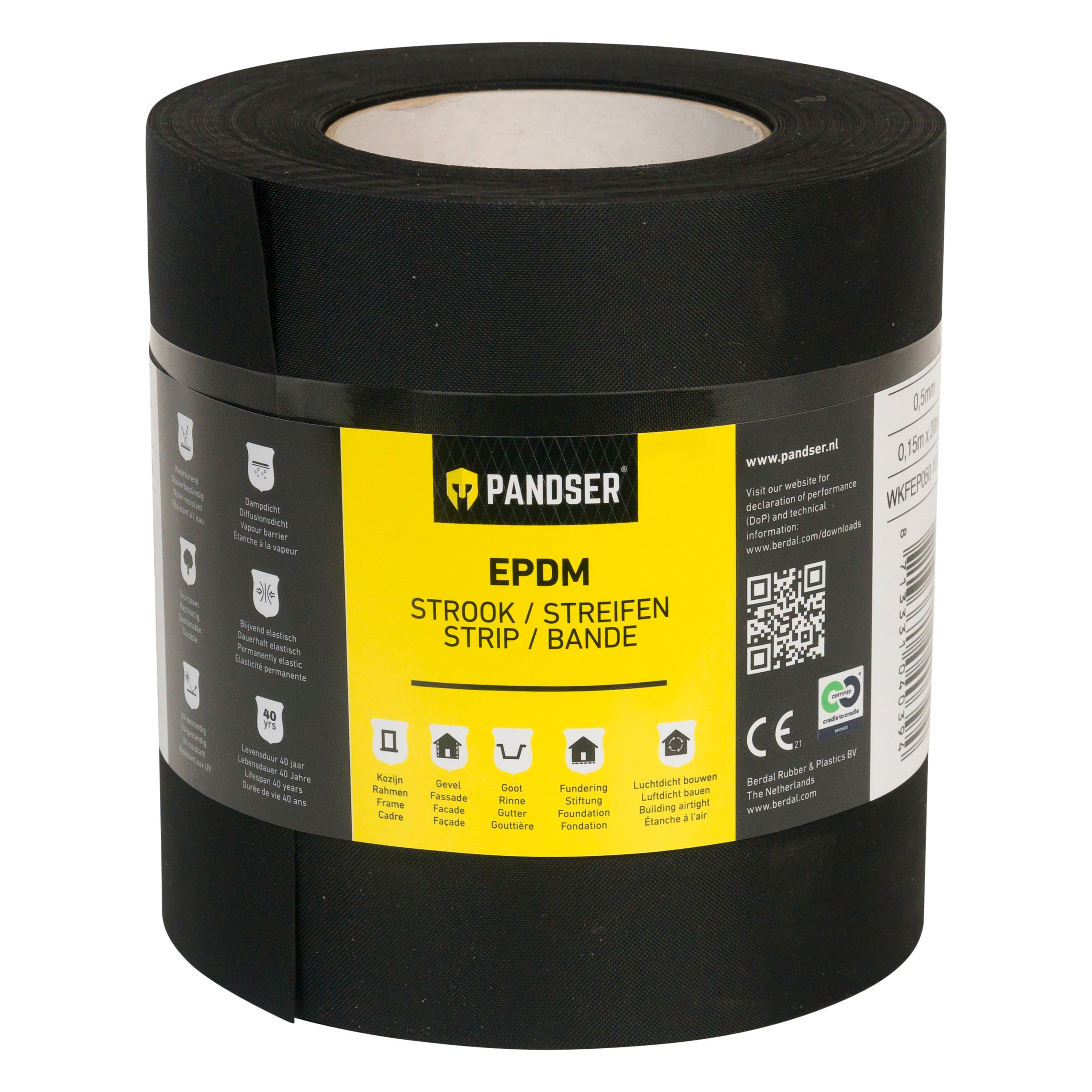Pandser EPDM folie 0,15x20mx0,5mm