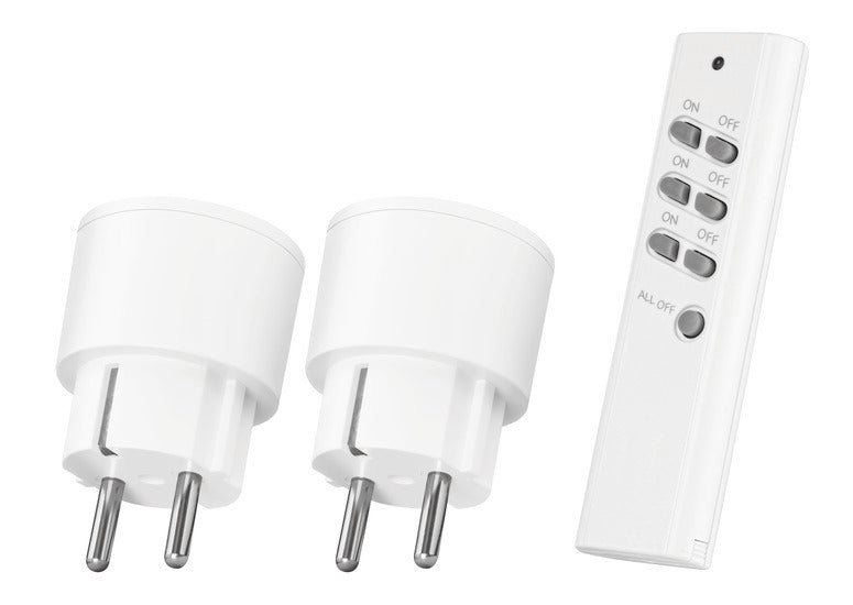 KlikAanKlikUit draadloze schakelaarsetSet met afstandsbediening 2300W