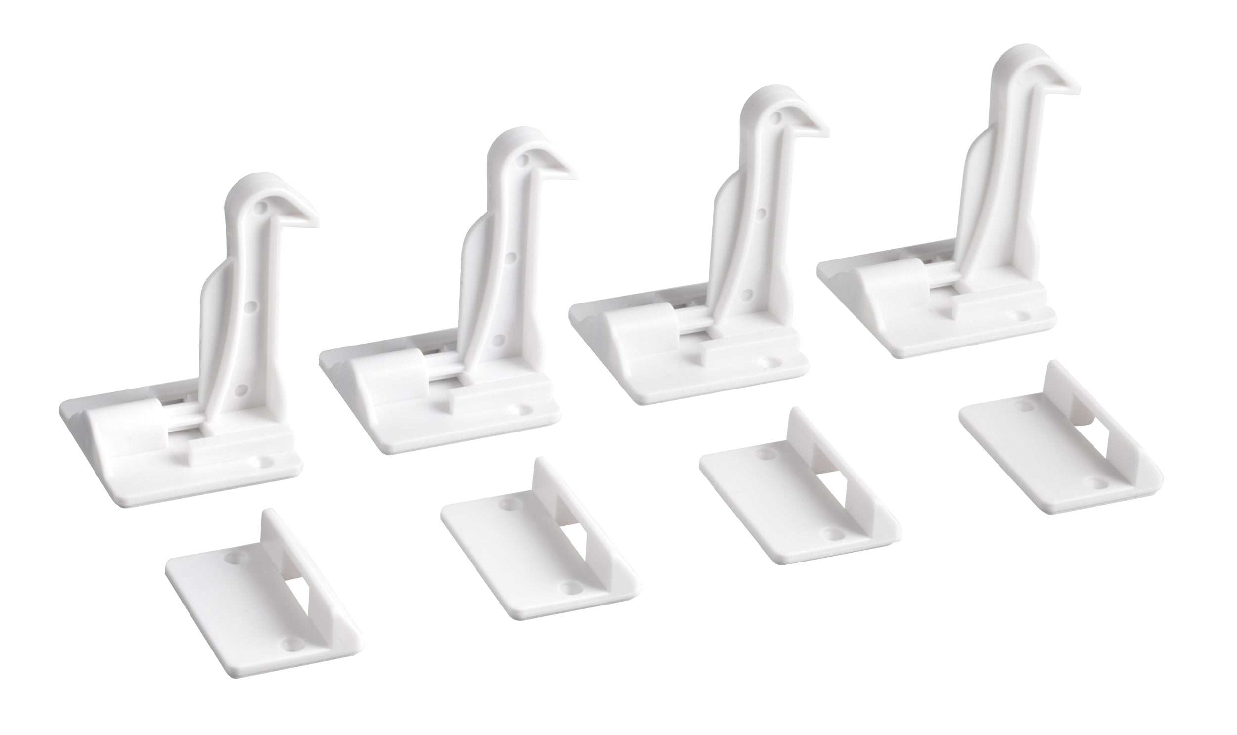 SecuCare veiligheidsgrendel wit 4 stuks