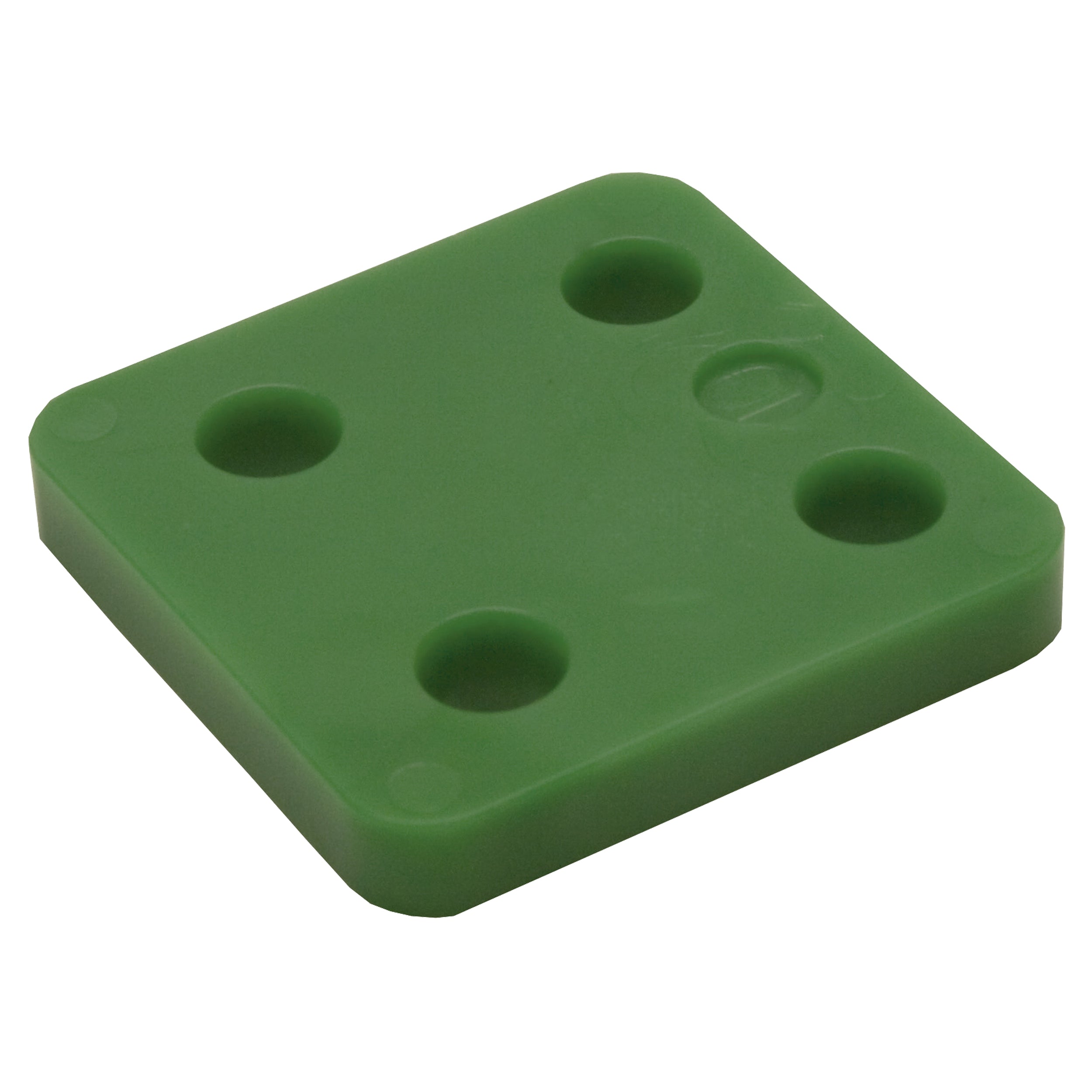 Drukplaat zonder sleuf 10mm groen