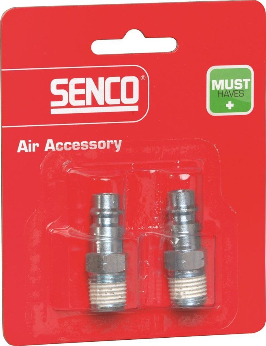 Senco plug uni / buitendraad NPT 1/4 blister à 2 stuks