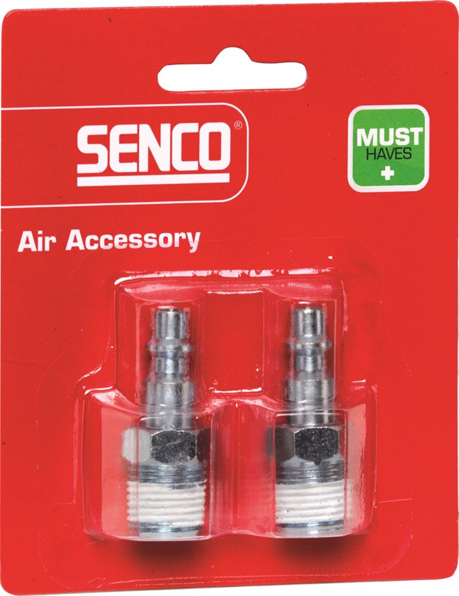 Senco plug uni / buitendraad NPT 3/8 blister à 2 stuks