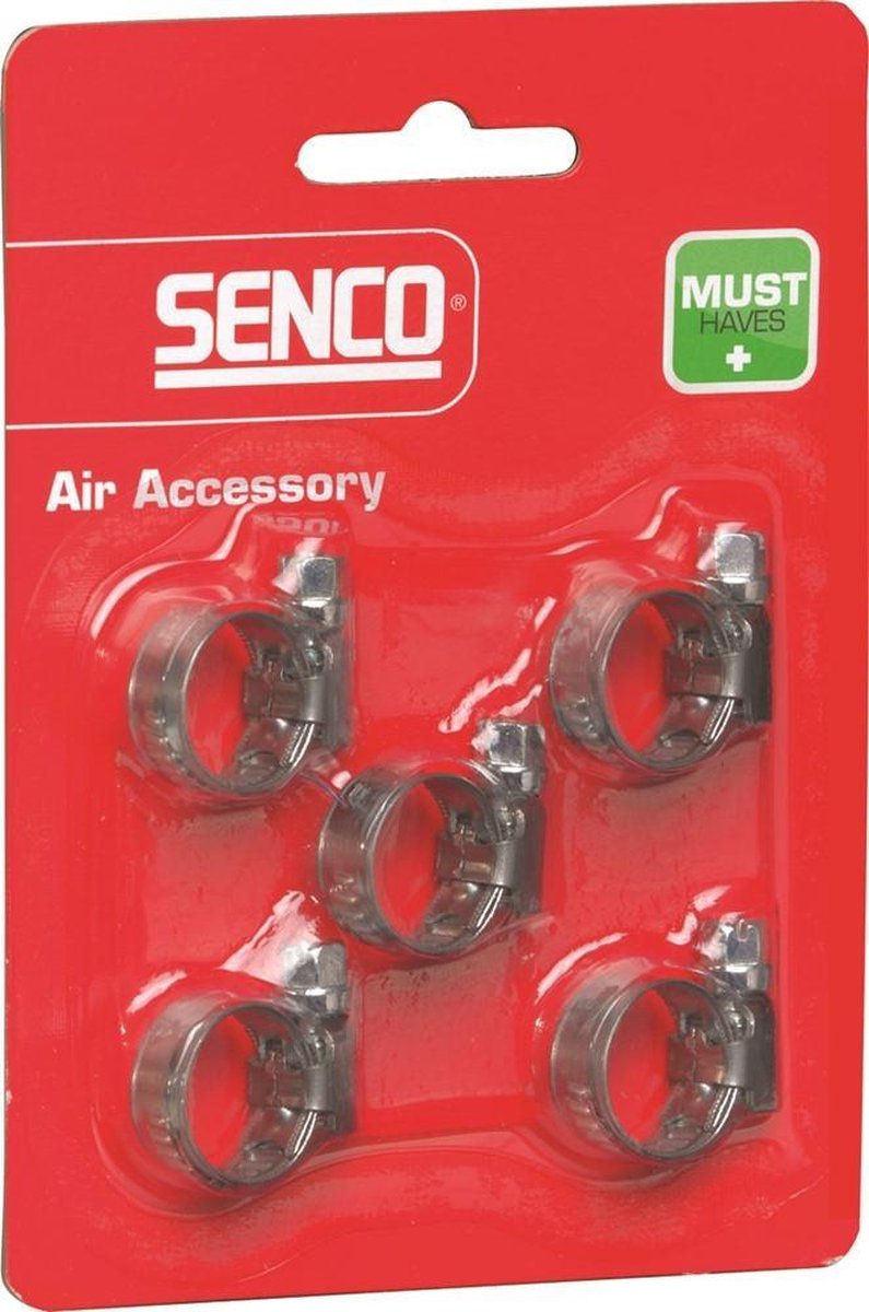 Senco slangklemmen 10 - 16 mm. blister à 5 stuks