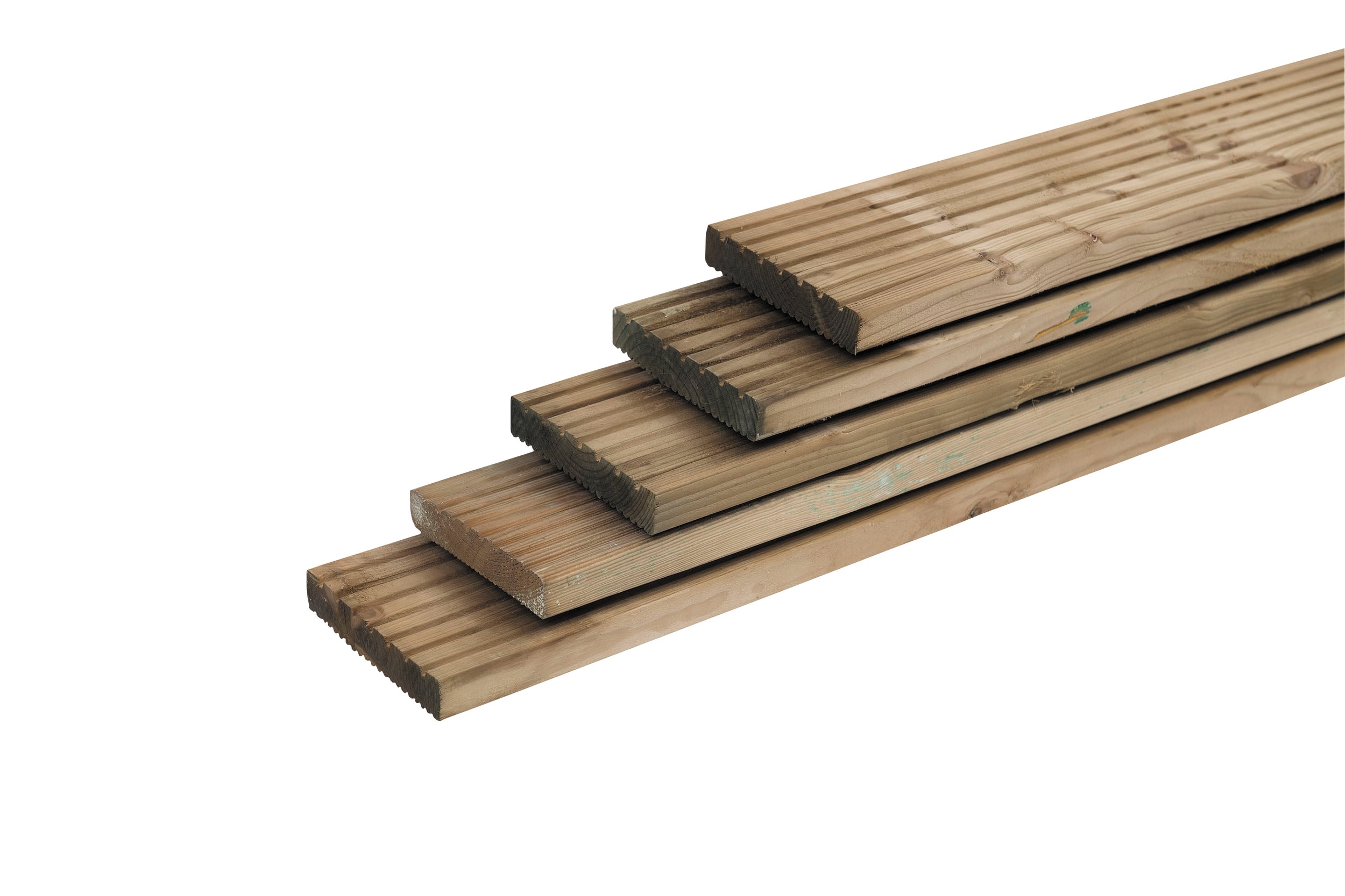 Vlonderplank met profiel PEFC geimpregneerd hout 2,8x14,5x300cm
