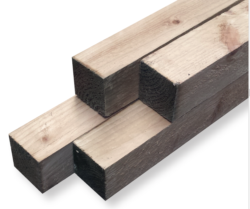 Tuinpaal geïmpregneerd naaldhout 5x5x210 cm