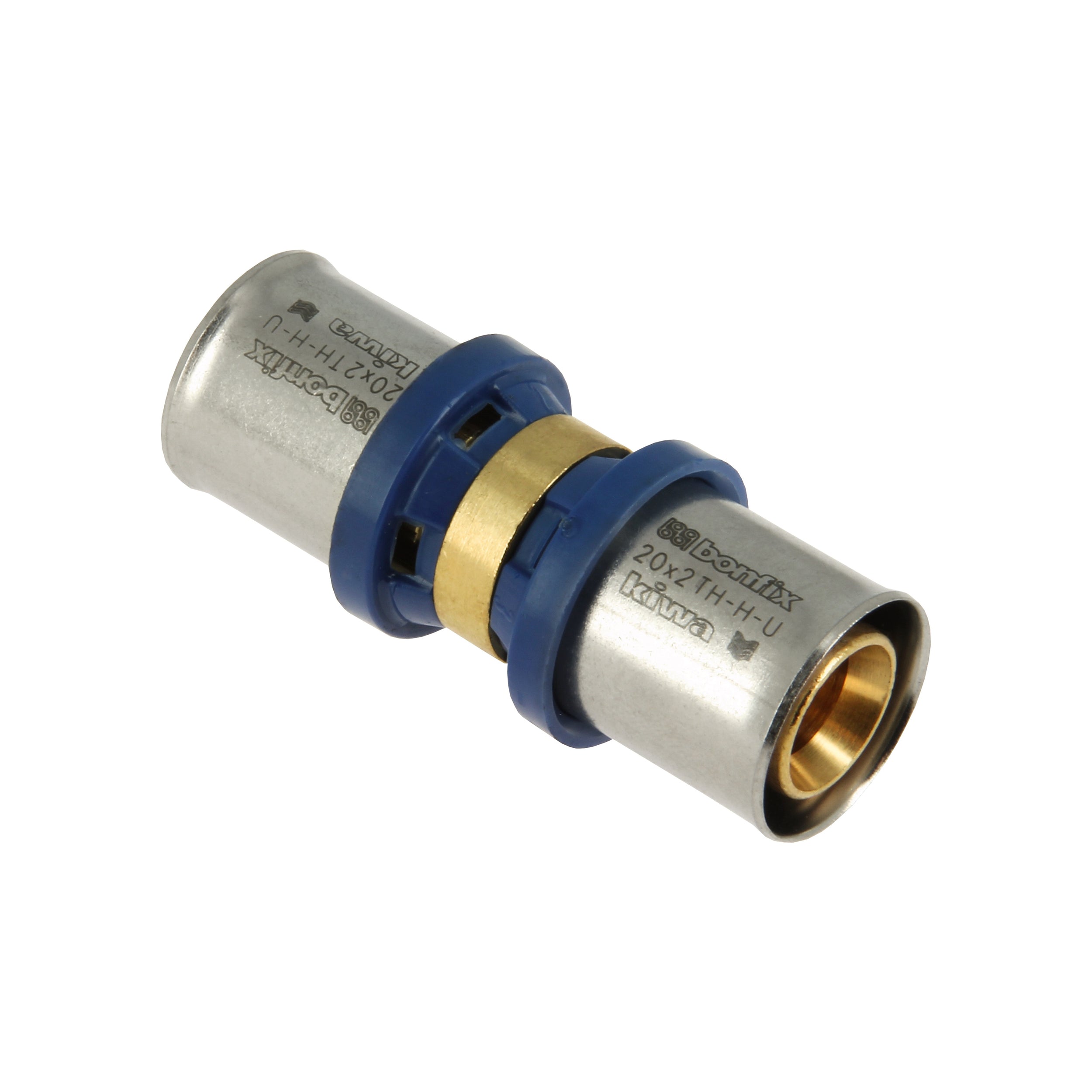 BONFIX Alu-pers rechte koppeling 20 x 20 mm