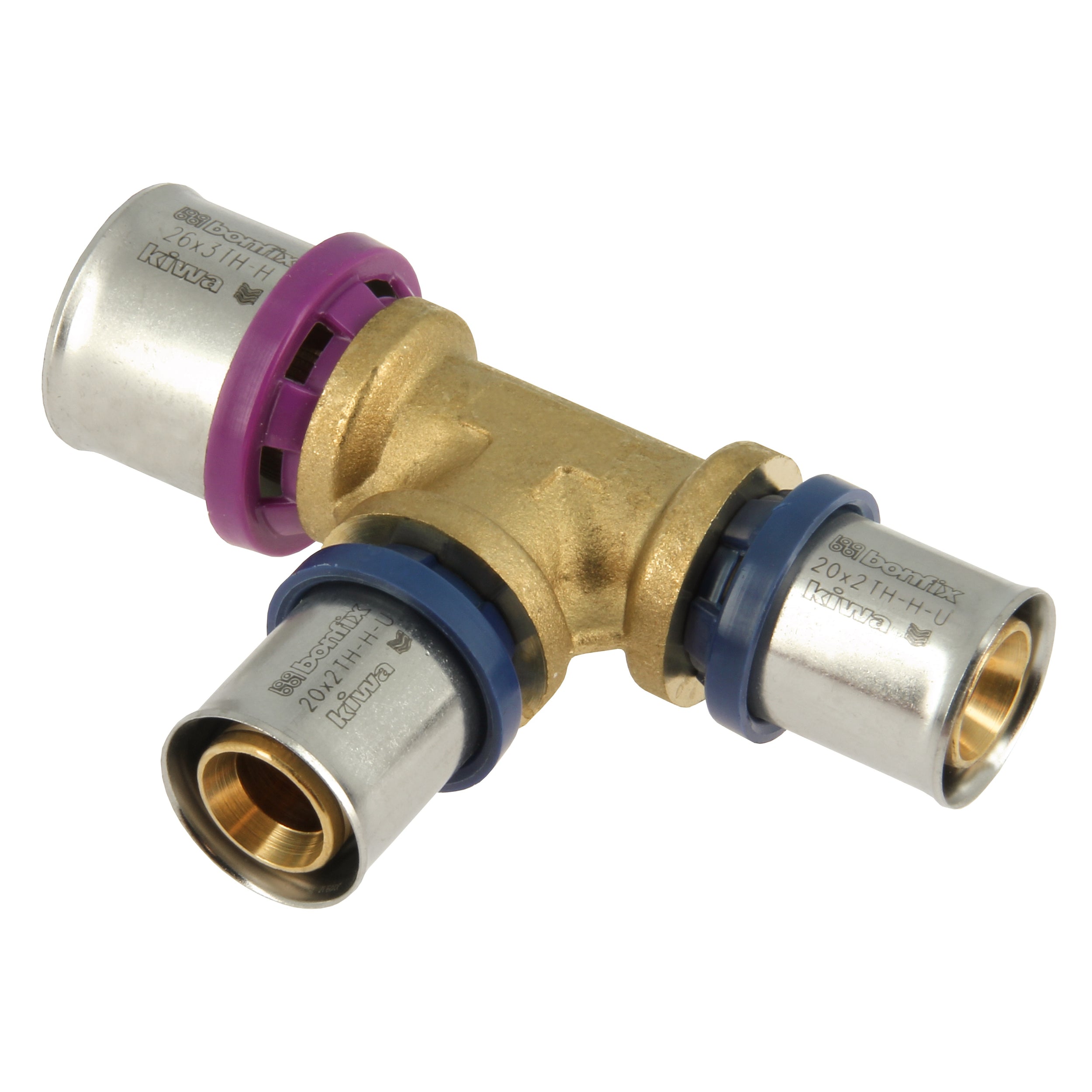 BONFIX Alu-pers T-stuk 26 x 20 x 20 mm 1st.