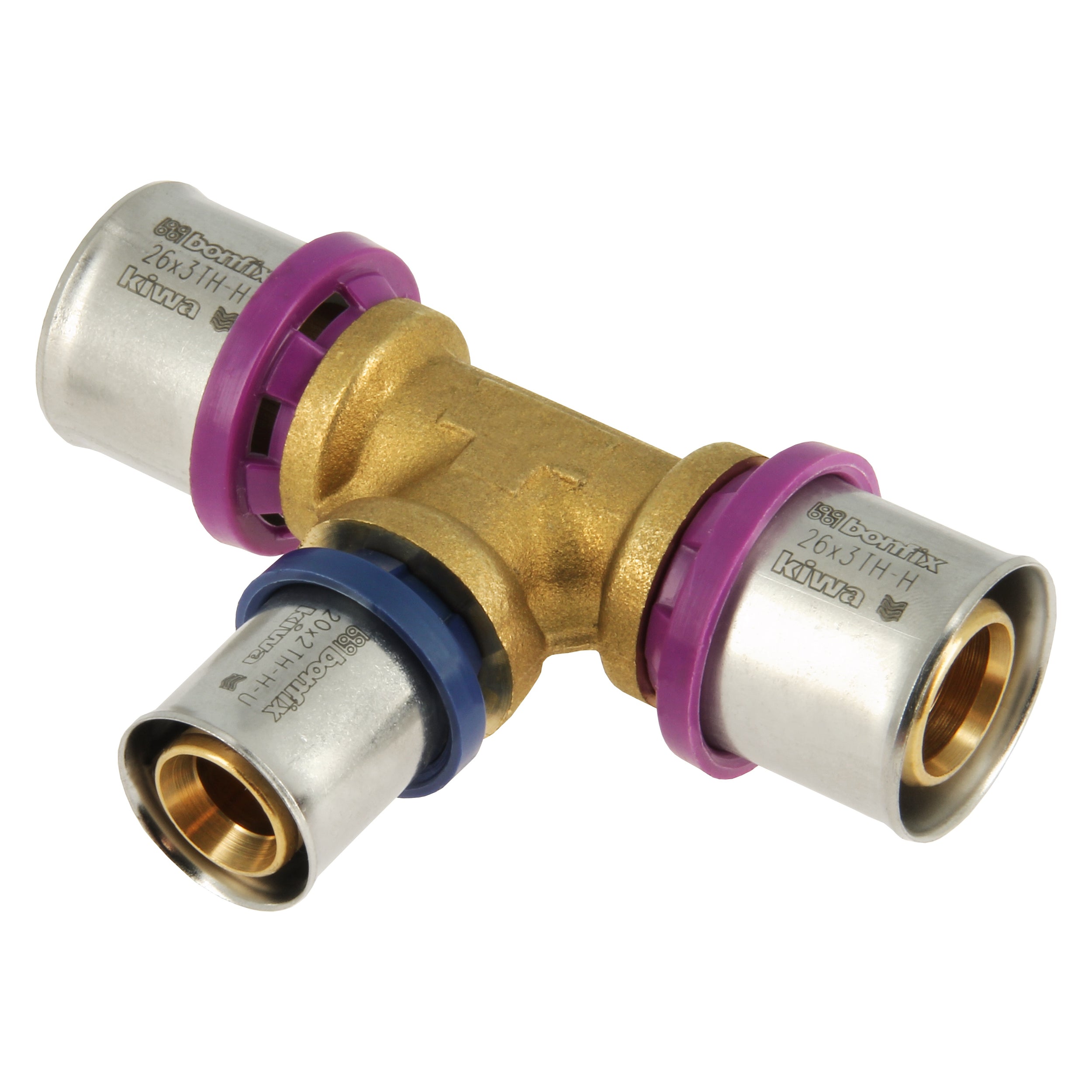 BONFIX Alu-pers T-stuk 26 x 20 x 26 mm 1st.