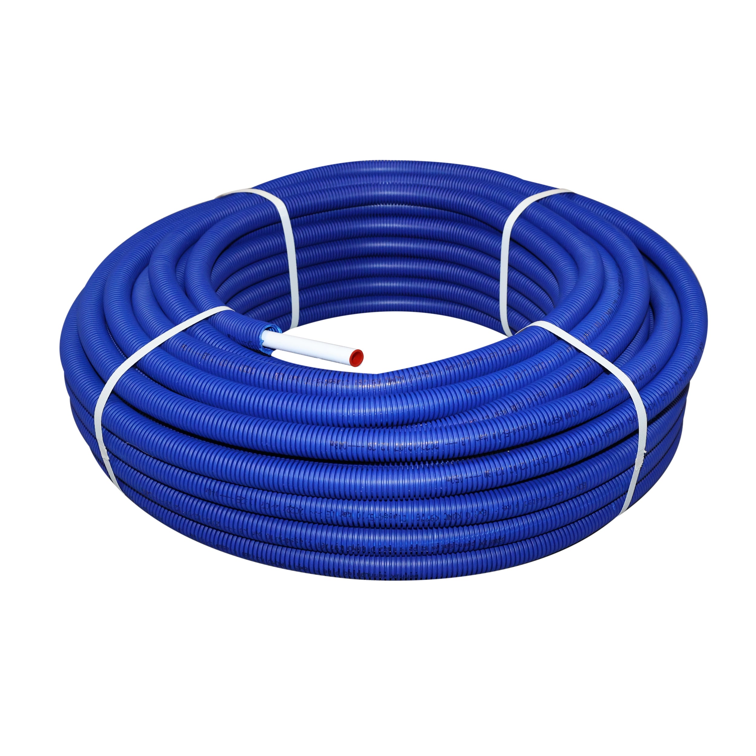 BONFIX Alu-pers systeembuis + blauwe mantel 16 x 2,0 rol 50m