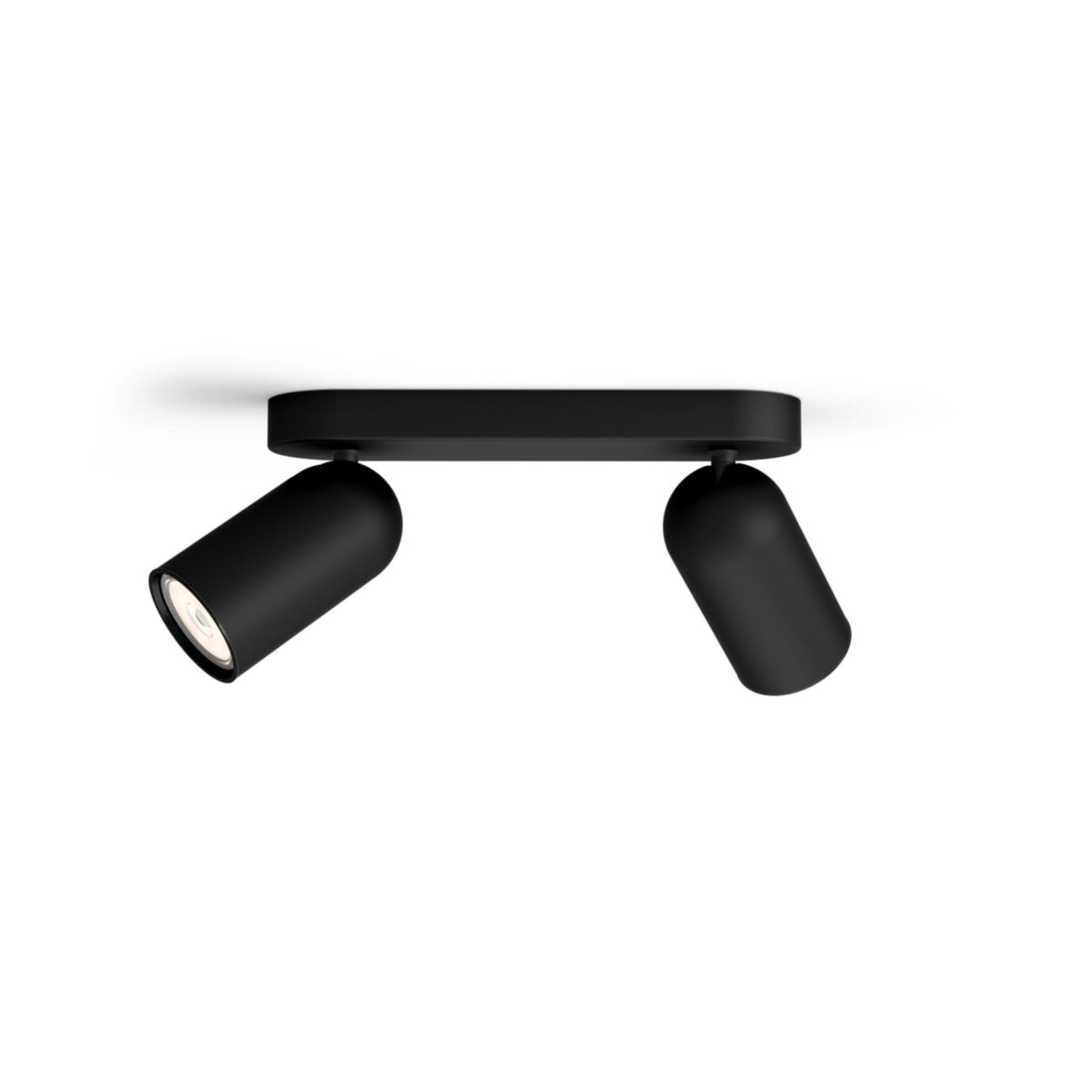 Philips plafondspot Pongee zwart 2xGU10