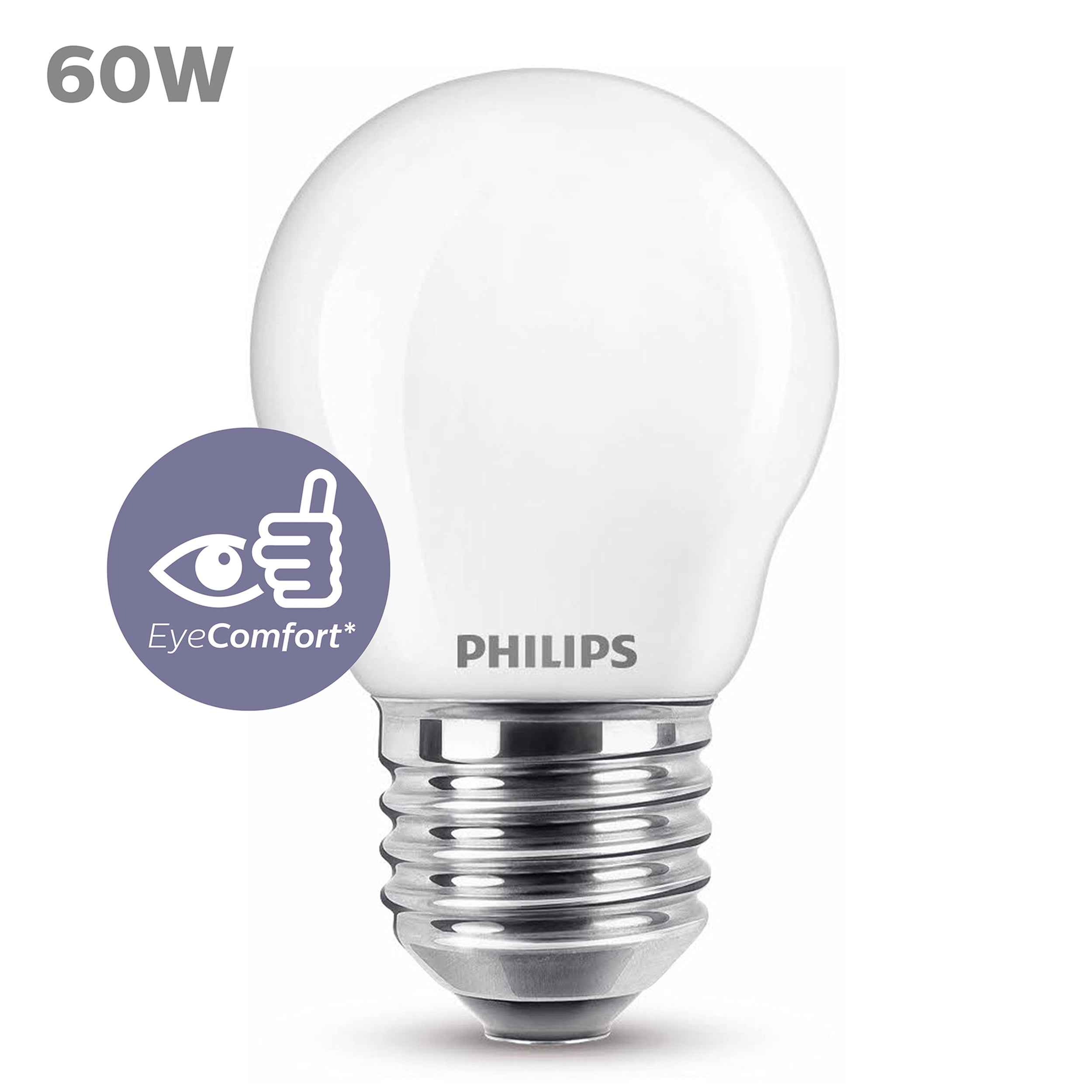 Philips ledkogellamp warm wit E27 6,5W