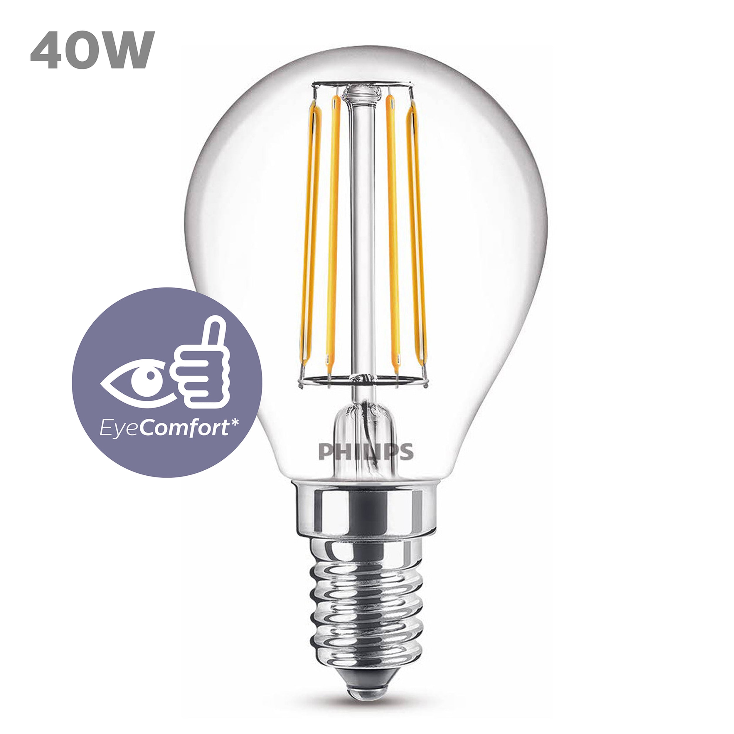 Philips ledlamp P45 E14 4,3W
