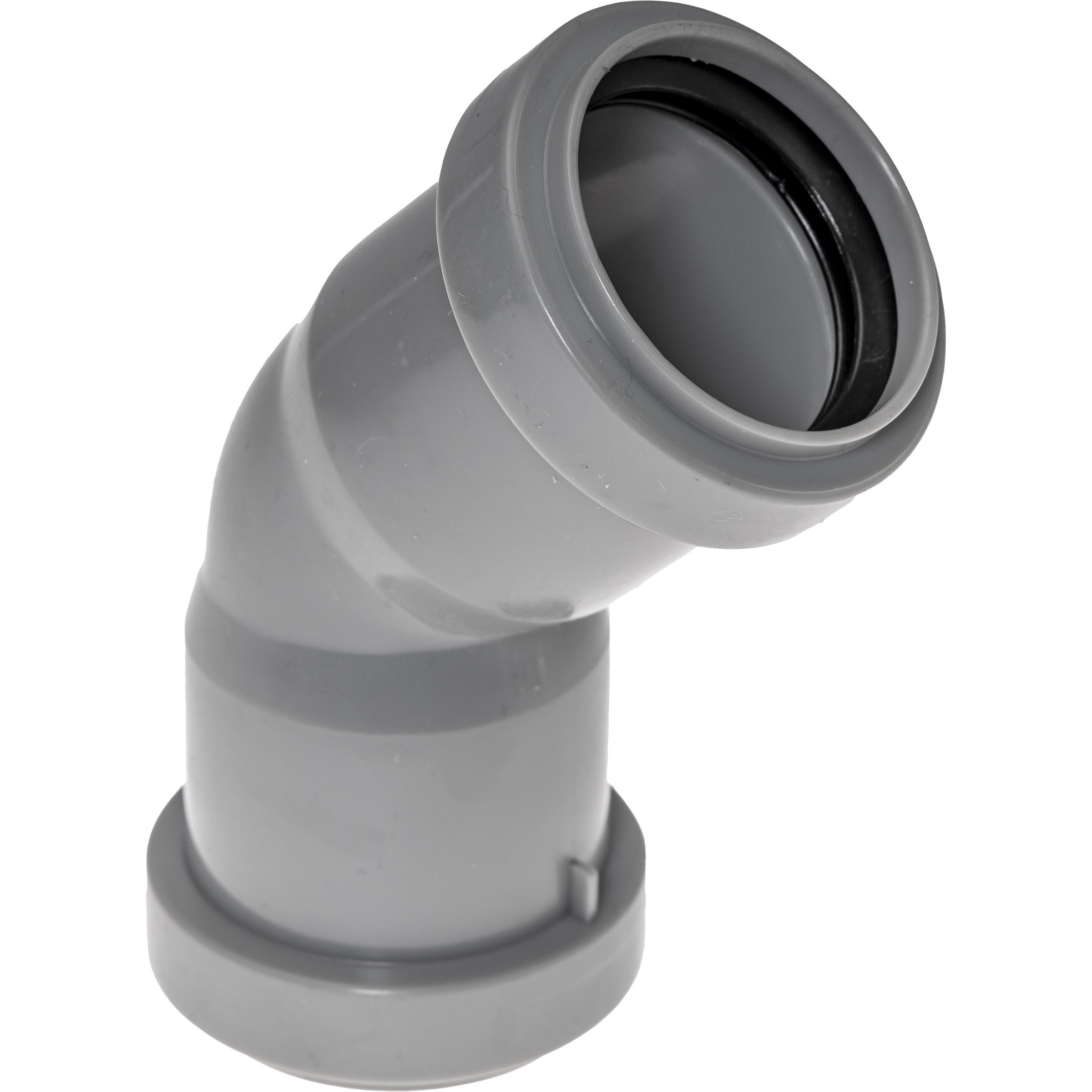 PPC Bocht 45graden 40mm Grijs