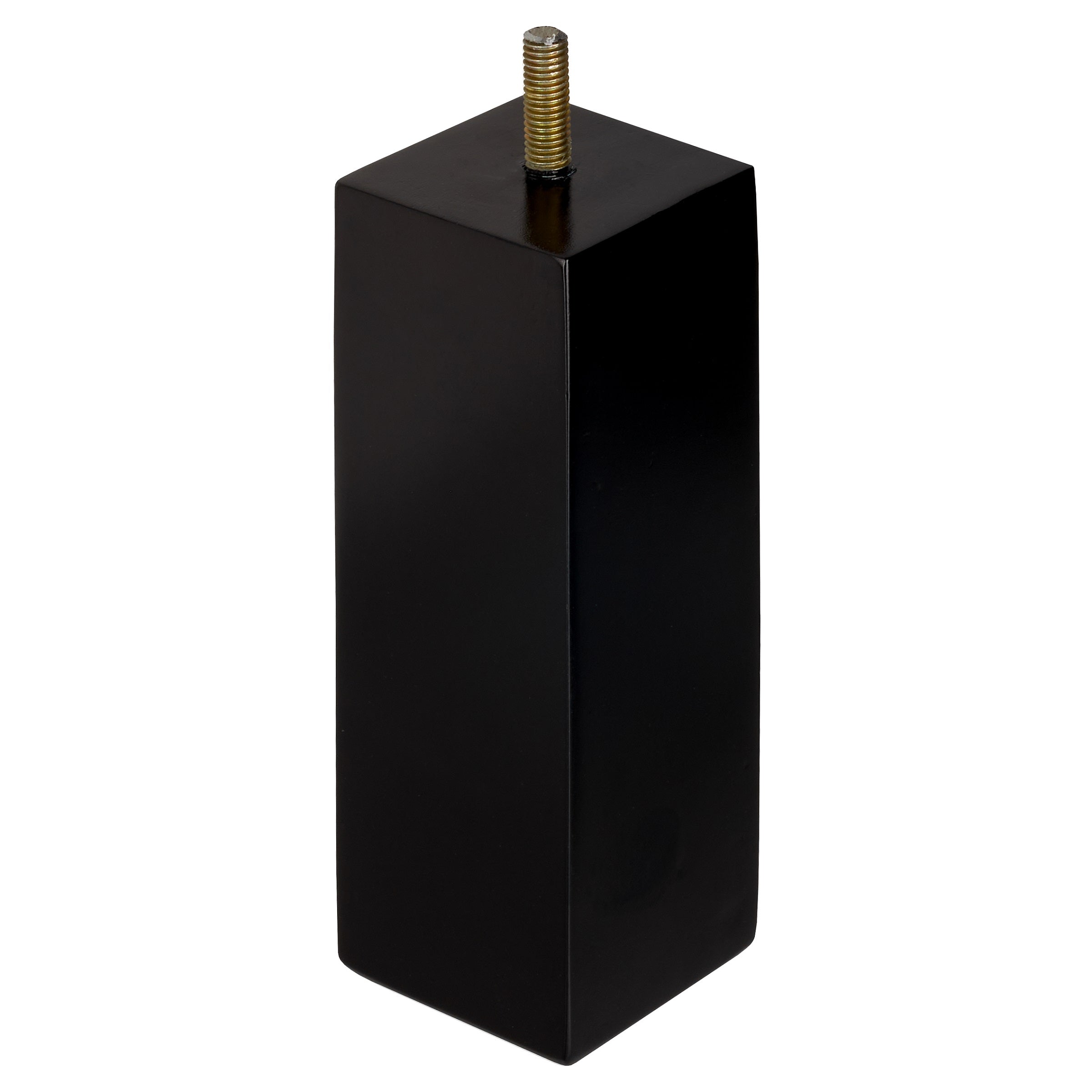 Duraline meubelpoot vierkant hout zwart 5x5x15cm beuken FSC