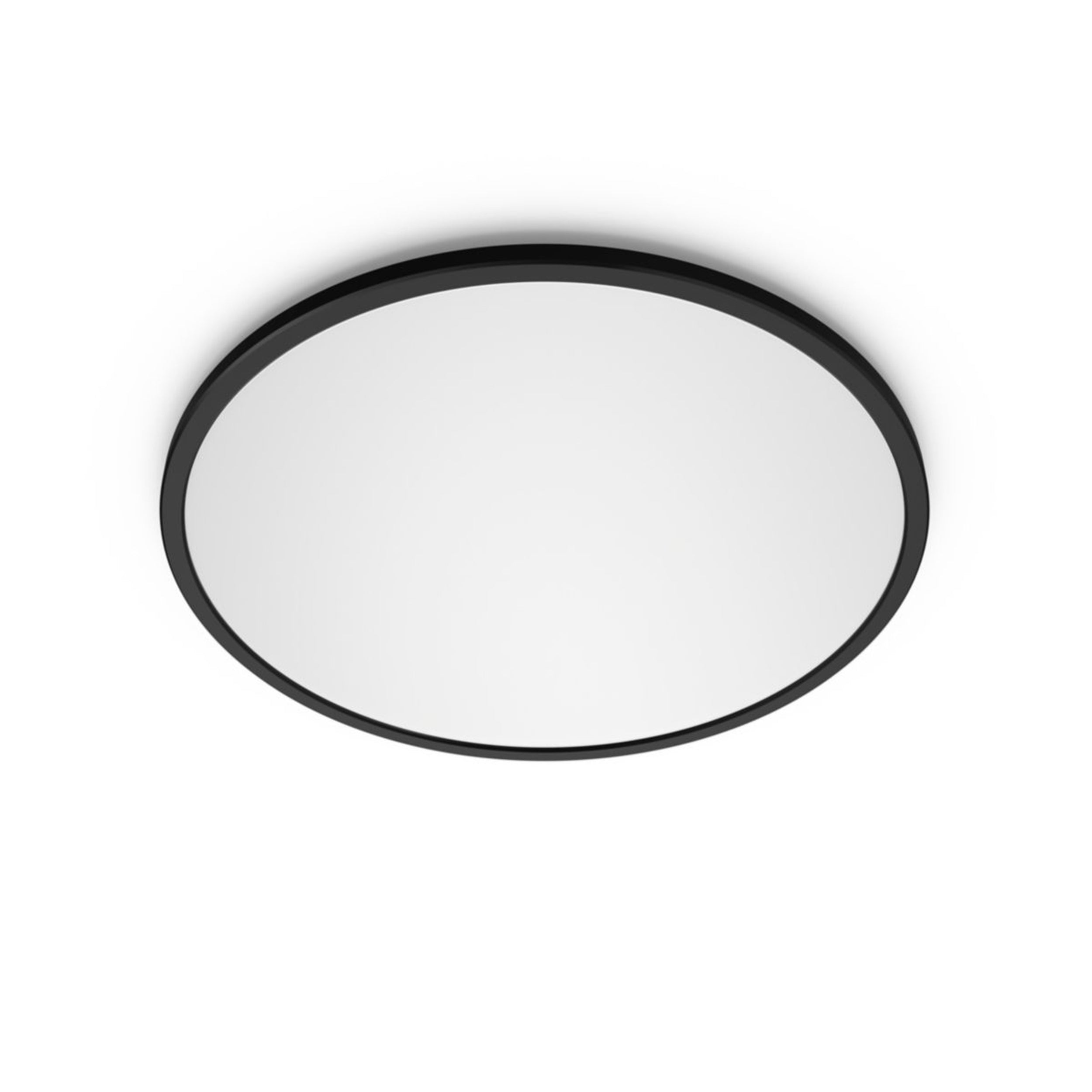 Philips plafondlamp Superslim zwart ⌀25cm 15W