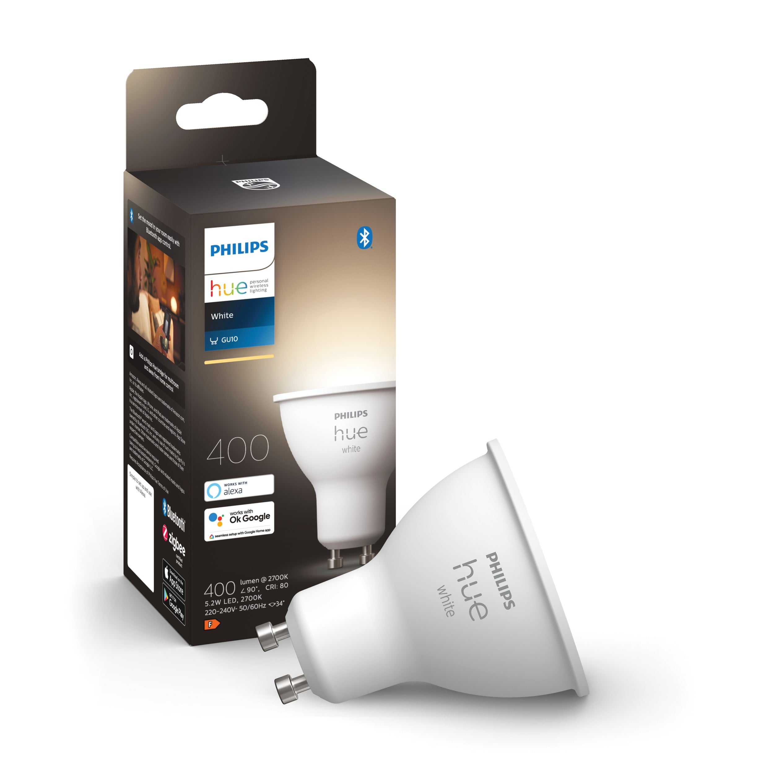 Philips Hue ledspot warm wit GU10 5,2W