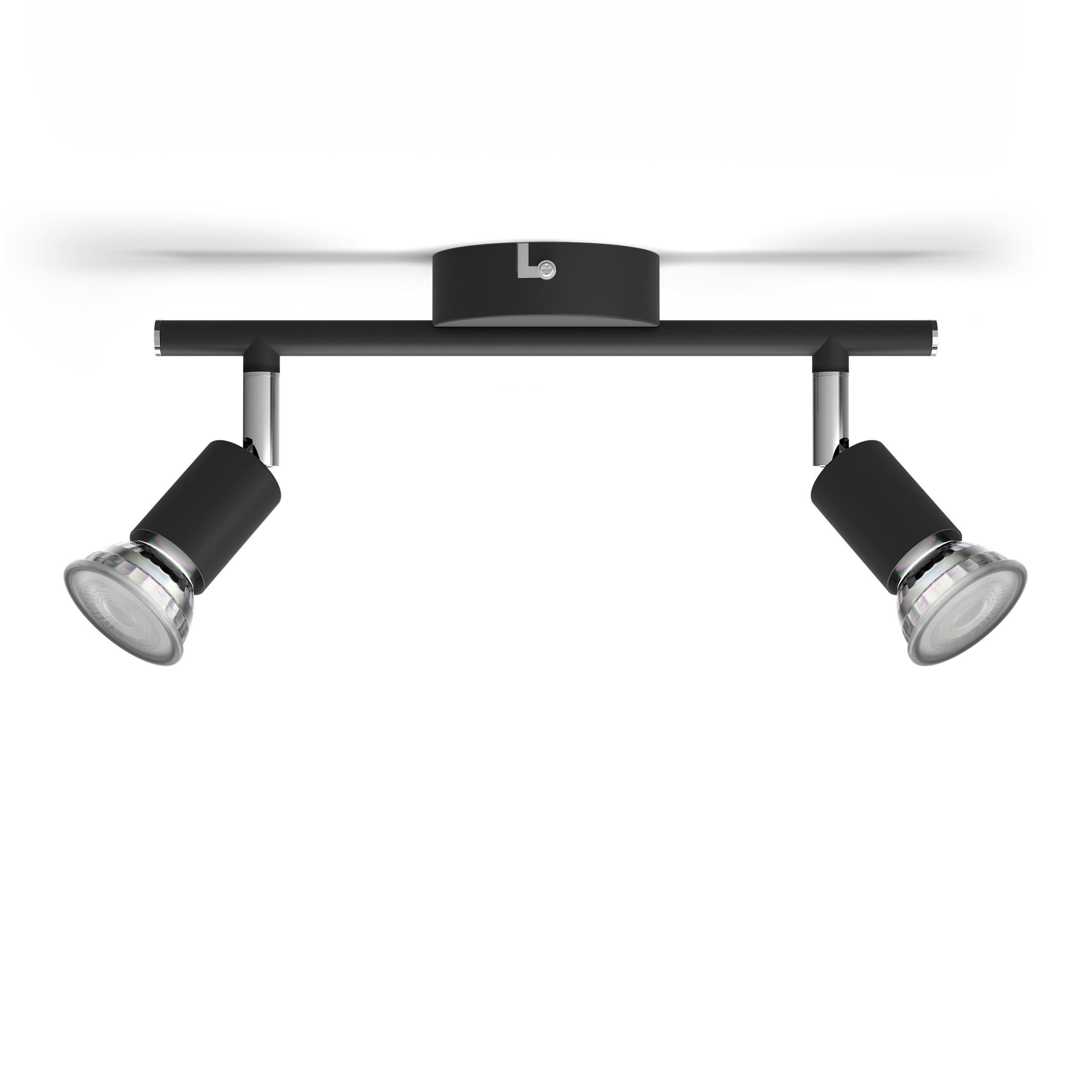 Philips opbouwspot Limbali zwart 2xGU10