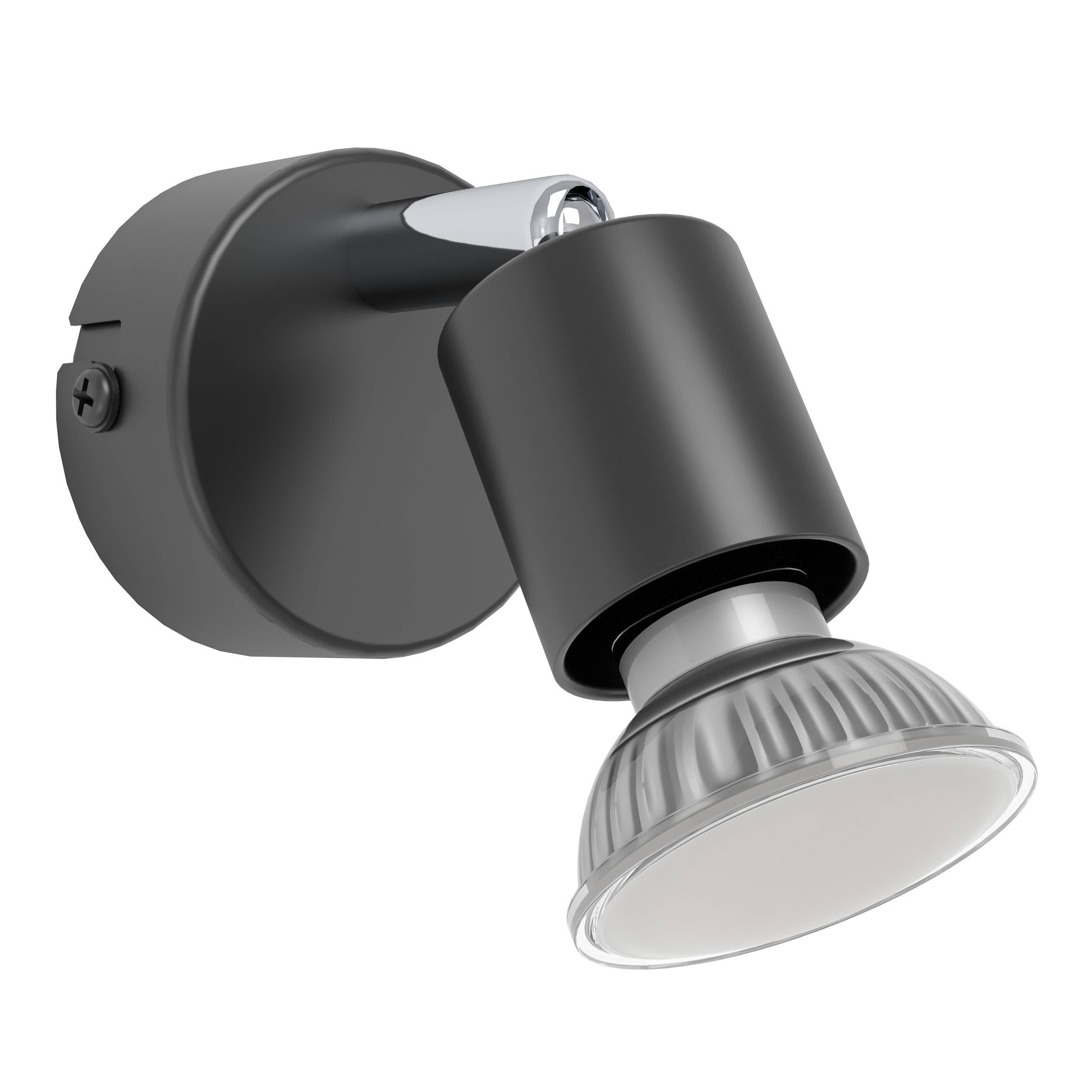 EGLO wandspot Stecci zwart ⌀8,5cm GU10