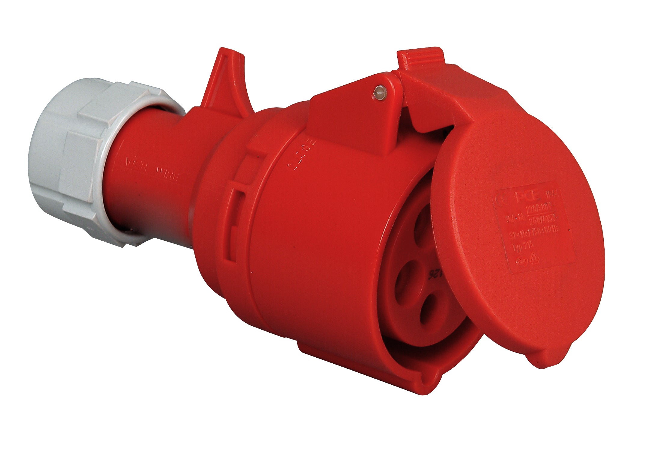 Kopp CEE contrastekker 5-polig, 16A rood