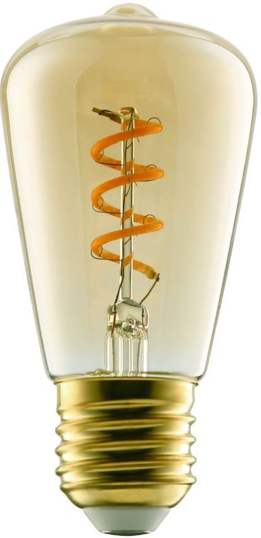 EGLO ledfilamentlamp ST48 amber spiraal E27 4W