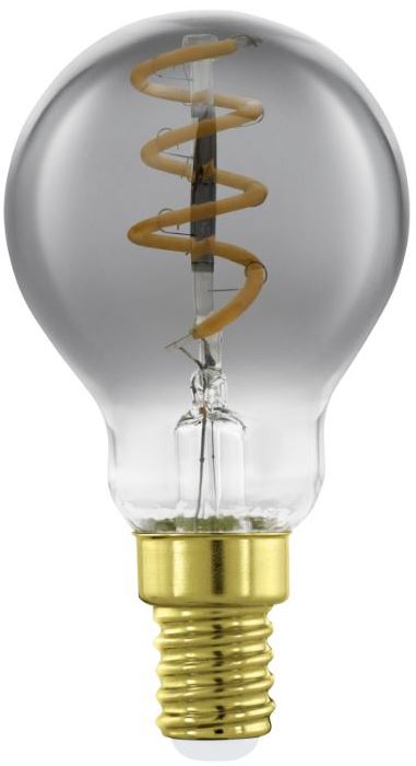 EGLO ledfilamentlamp P45 smoky spiraal E14 4W