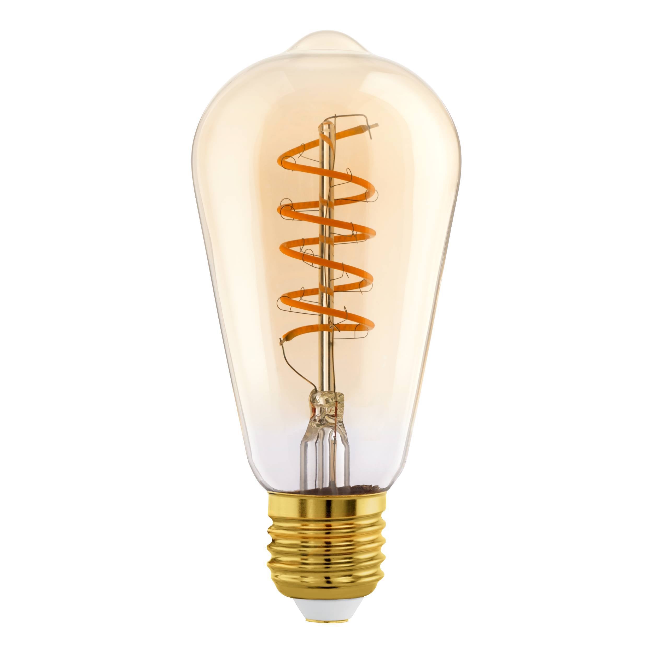 EGLO ledfilamentlamp ST64 amber E27 8W