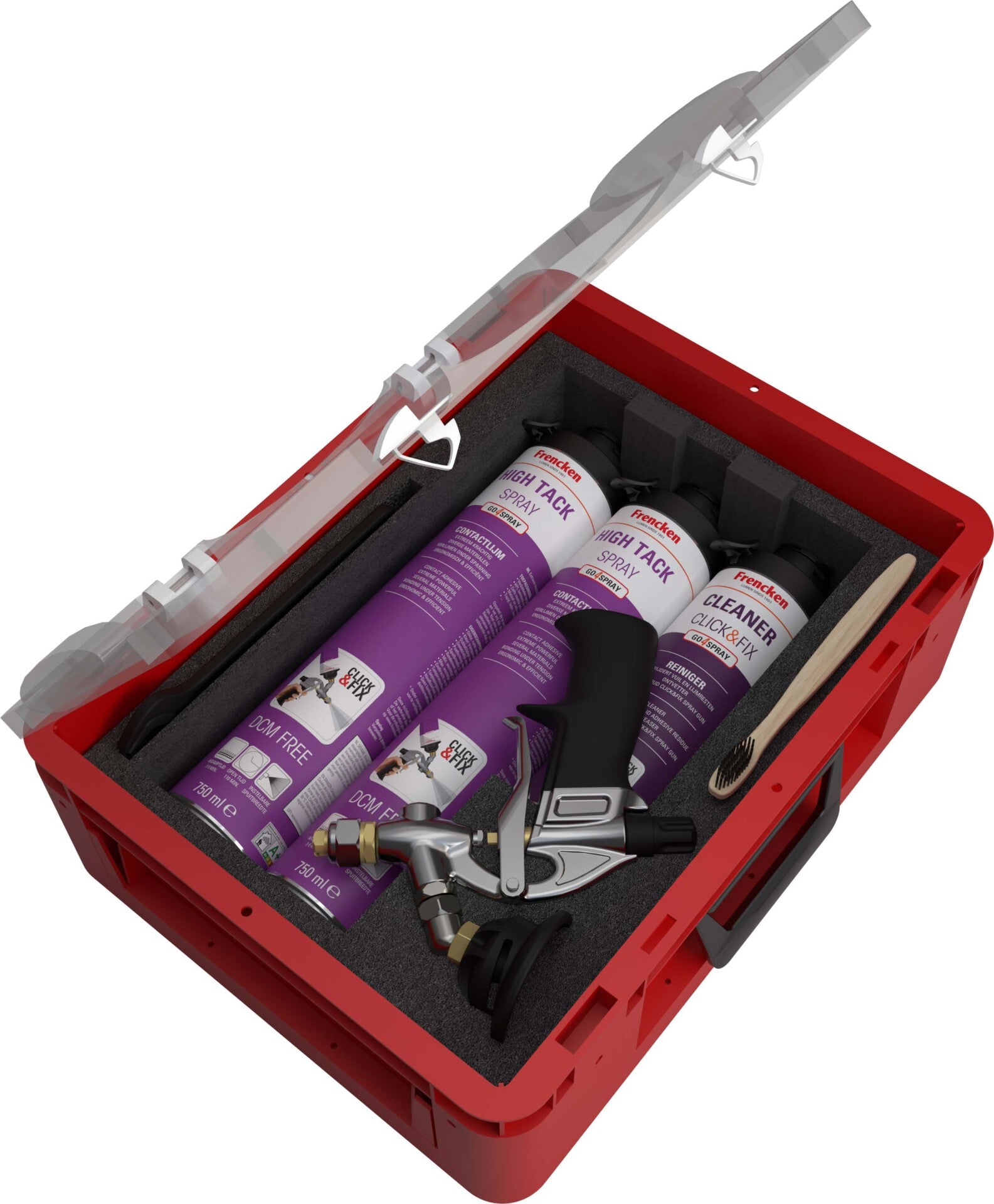 Frencken Contactlijm High Tack spray startset 750ml