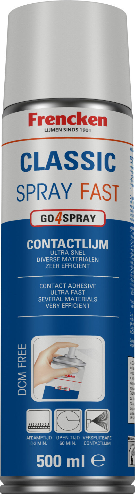 Frencken Contactlijm Classic spray Fast 500ml