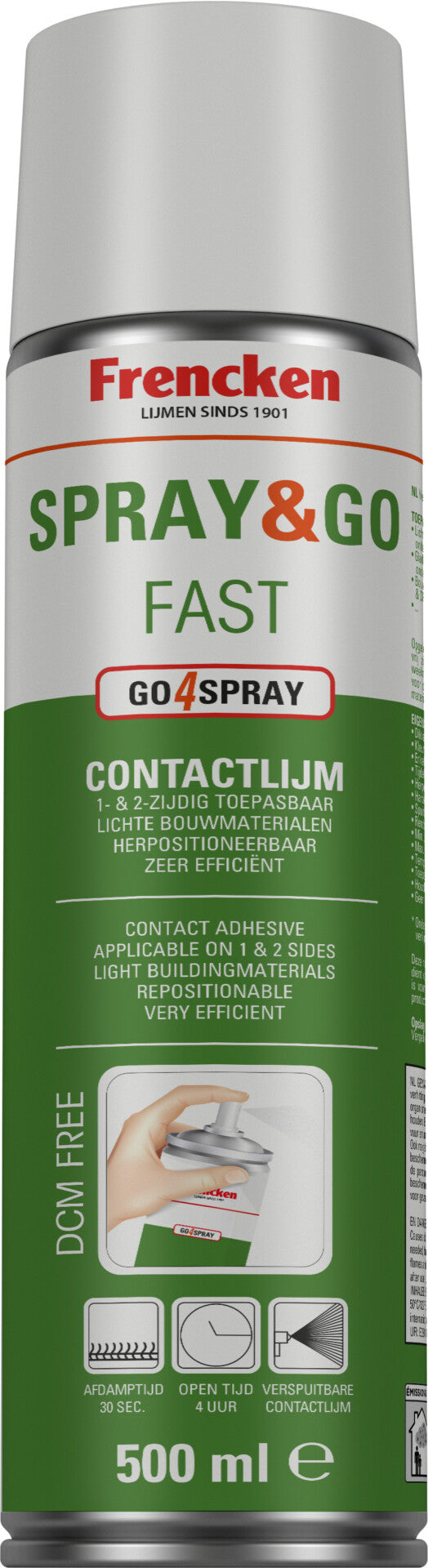 Frencken Contactlijm Spray&GO 500ml