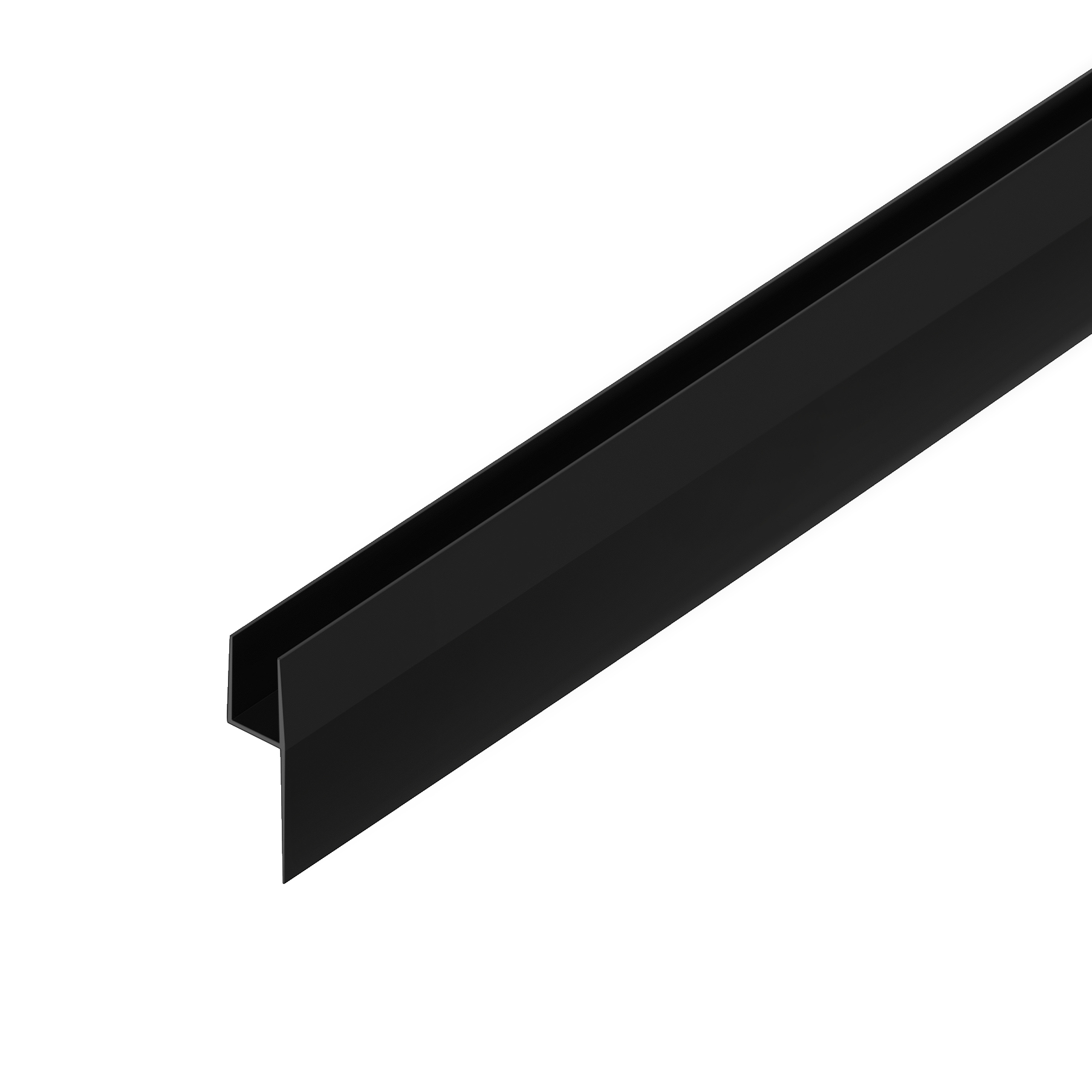Afwaterstrip 4 vr 6mm panel zwart