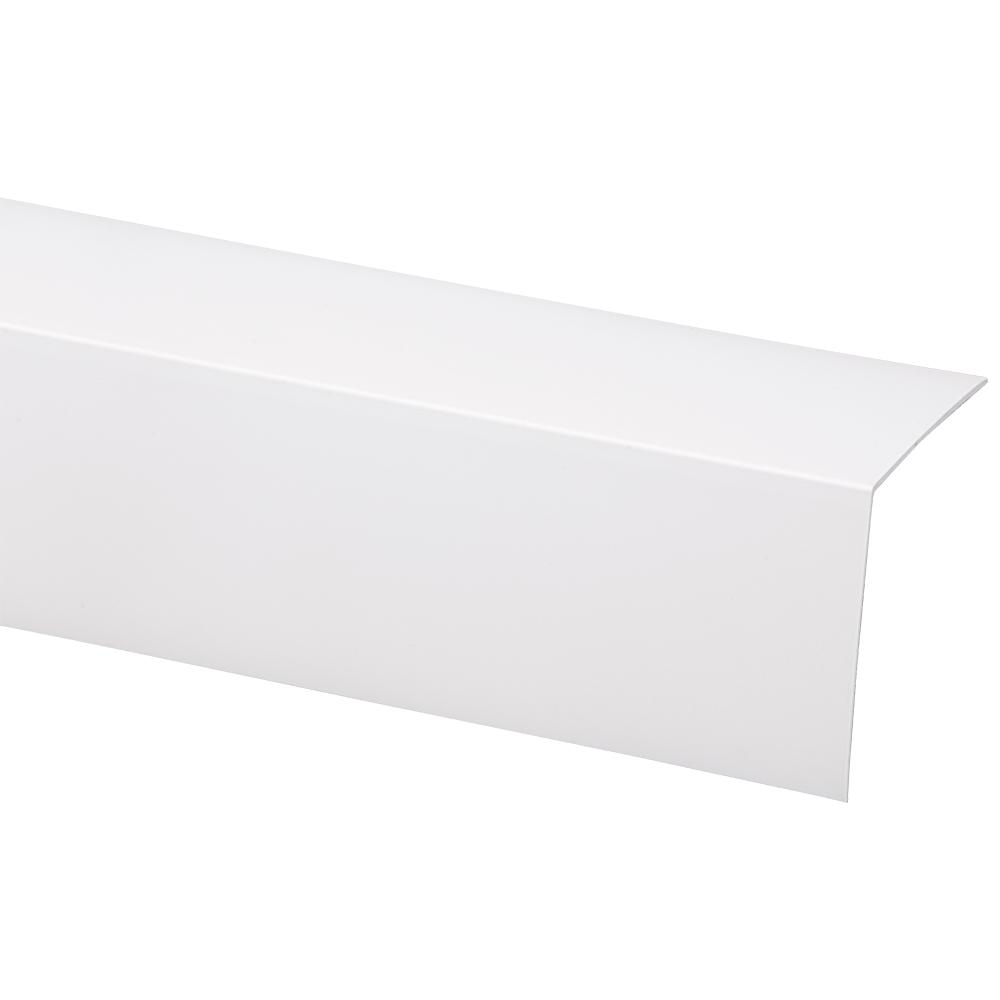 Hoekprofiel kunststof 40x40mm wit 260cm