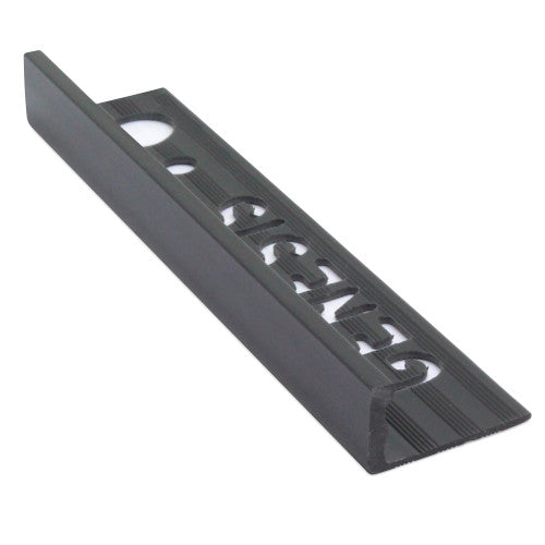 Genesis – tegelprofiel - PVC – rechte hoek – zwart - 10mm