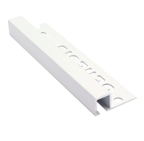 Genesis – tegelprofiel – aluminium – vierkant – wit – 10mm