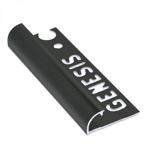 Genesis – tegelprofiel – aluminium – vierkant – mat zwart – 8mm