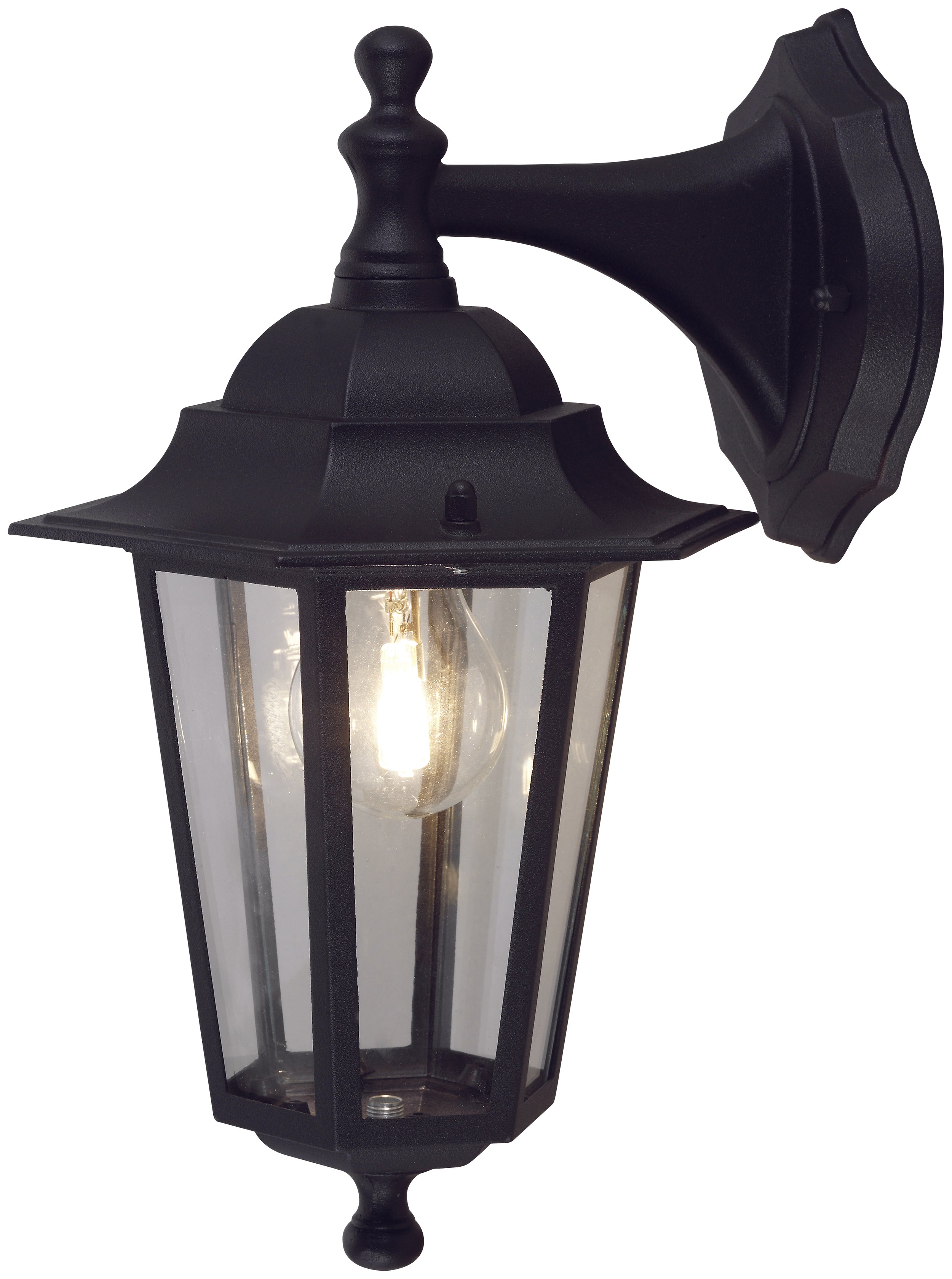 Sencys wandlantaarn Madrid zwart E27