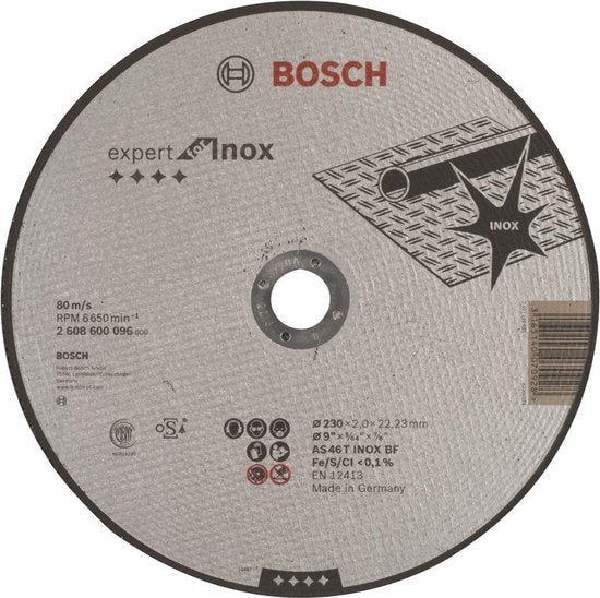 Bosch Schijf PRO Inox 230x2x22.23mm
