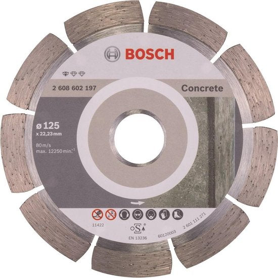 Bosch diamantdoorslijpschijf Standard for Concrete Ø125X22,23X1,6X10