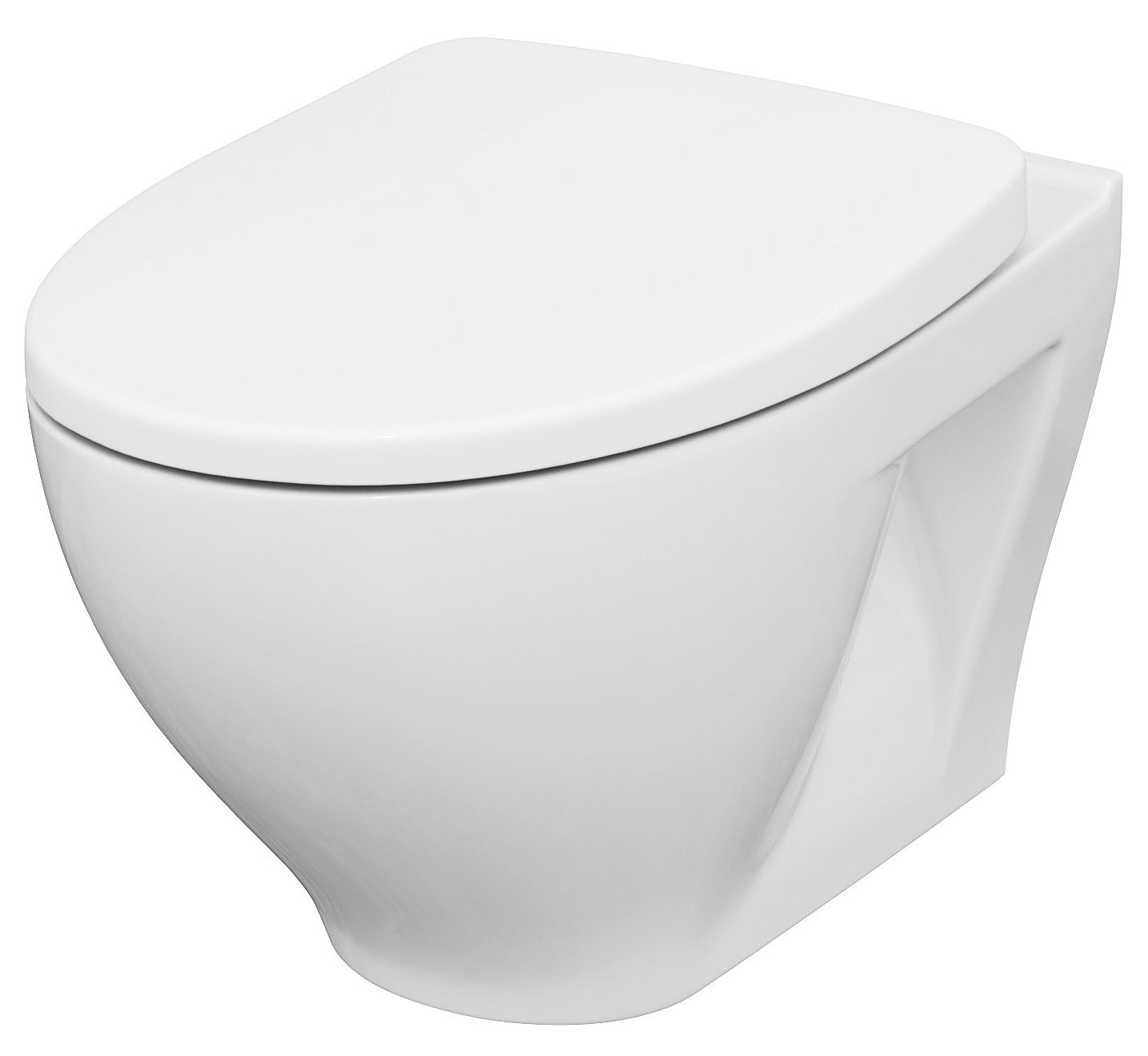 Cersanit hangtoilet Moduo wit | Soft-close & Quick release toiletzitting | Randloos toiletpot