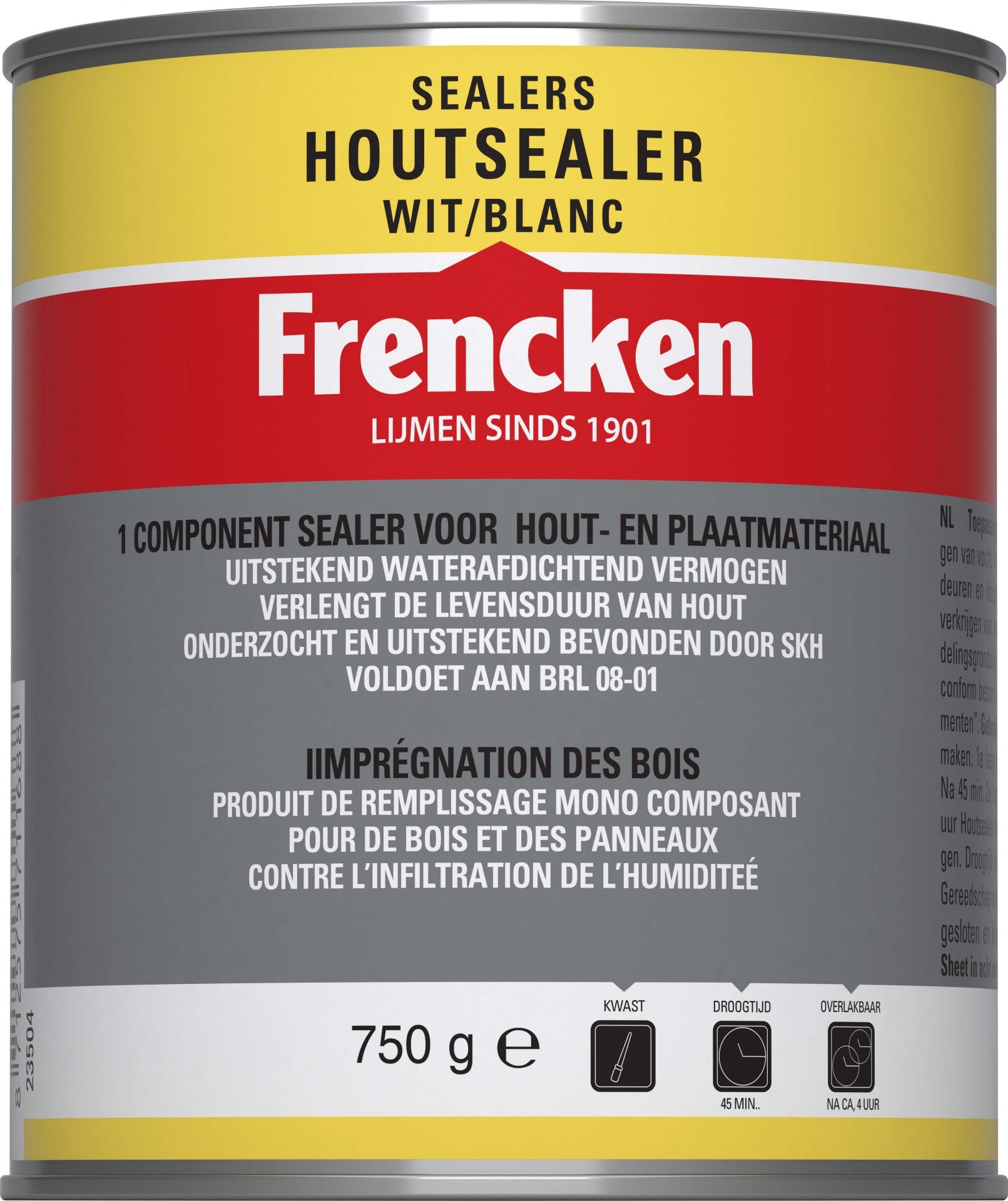 Frencken Houtsealer wit 750ml